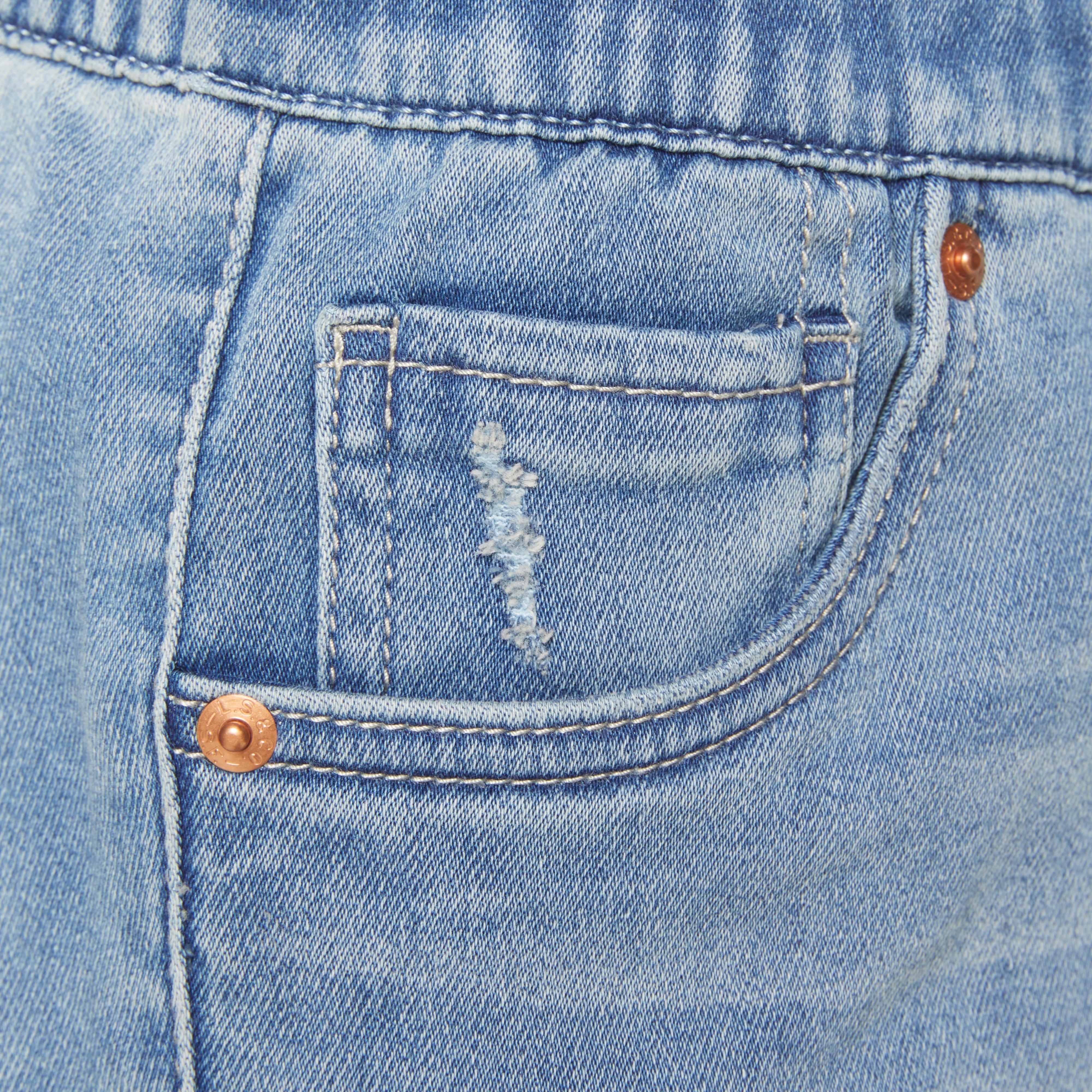Levi's Big Boys' Skinny Dobby Lt Blue Denim Shorts - LT BLUE Thumbnail View 5