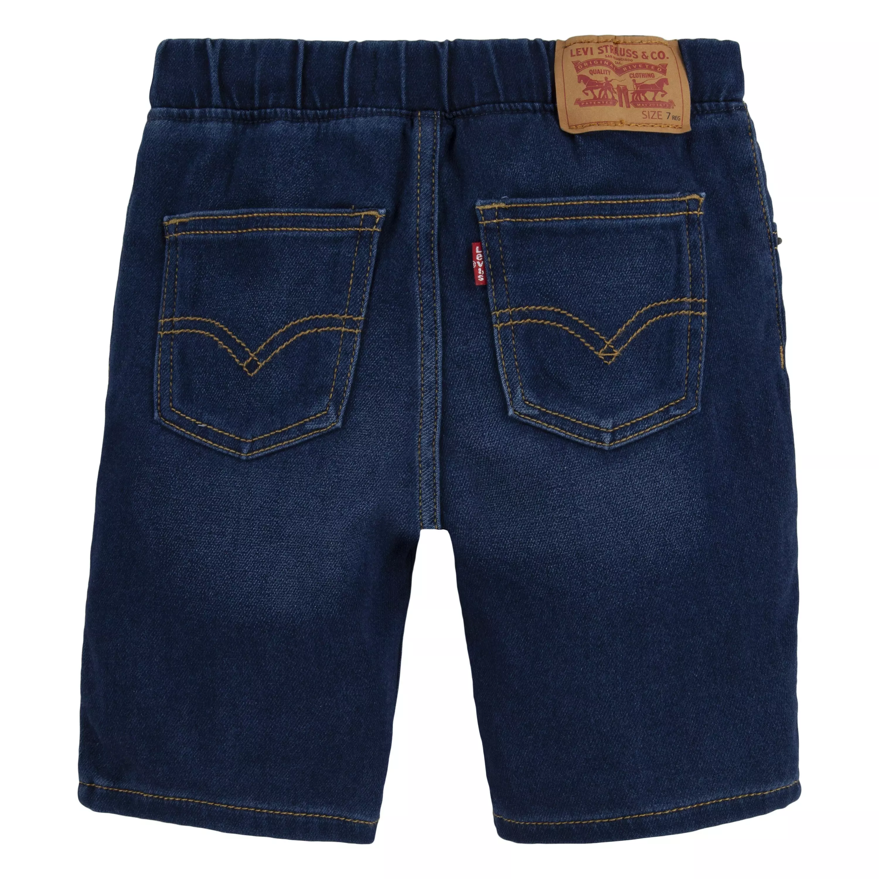 Levi's Little Boys' Skinny Dobby Shorts - Dk Blue - DK BLUE