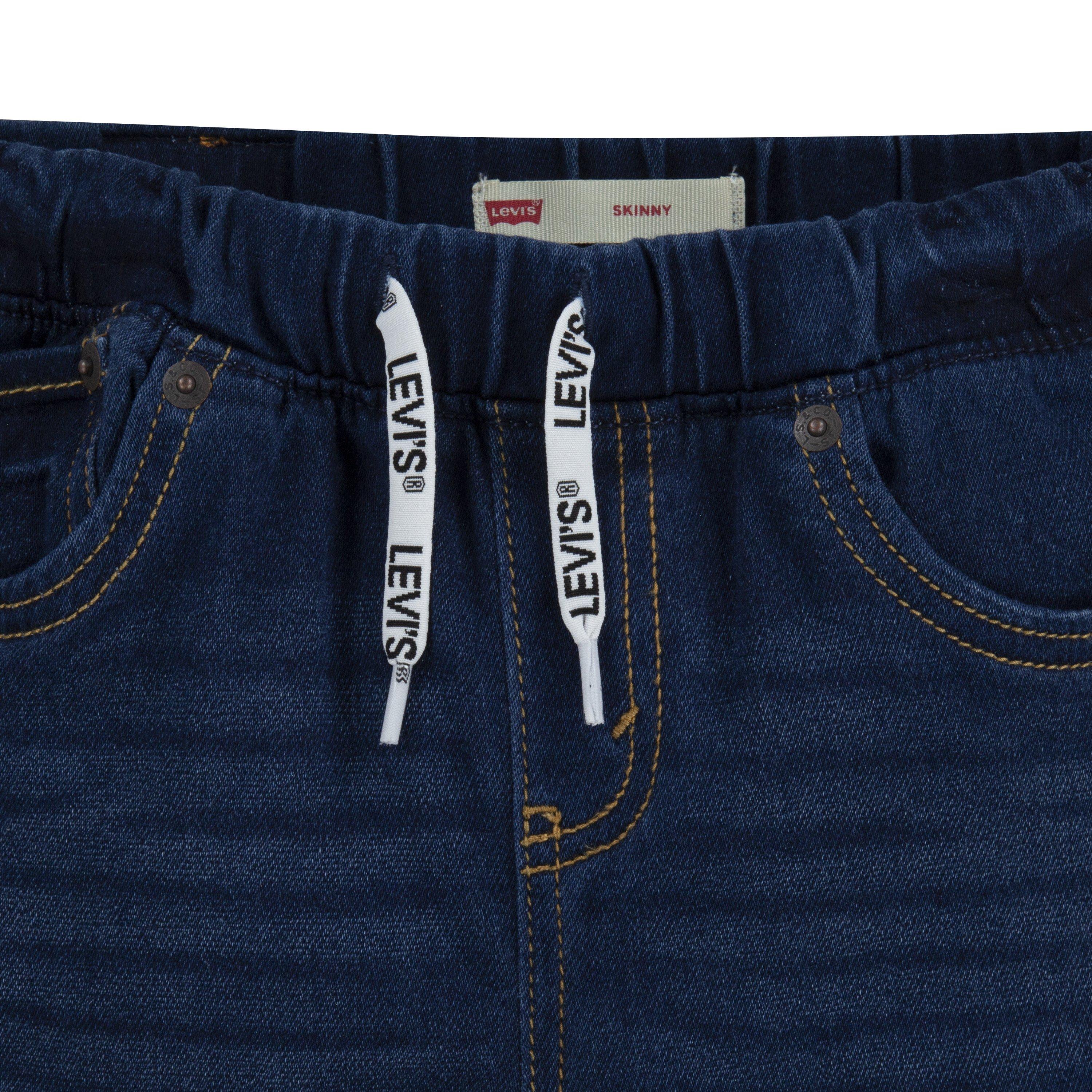 Levi's Little Boys' Skinny Dobby Shorts - Dk Blue - DK BLUE Thumbnail View 3