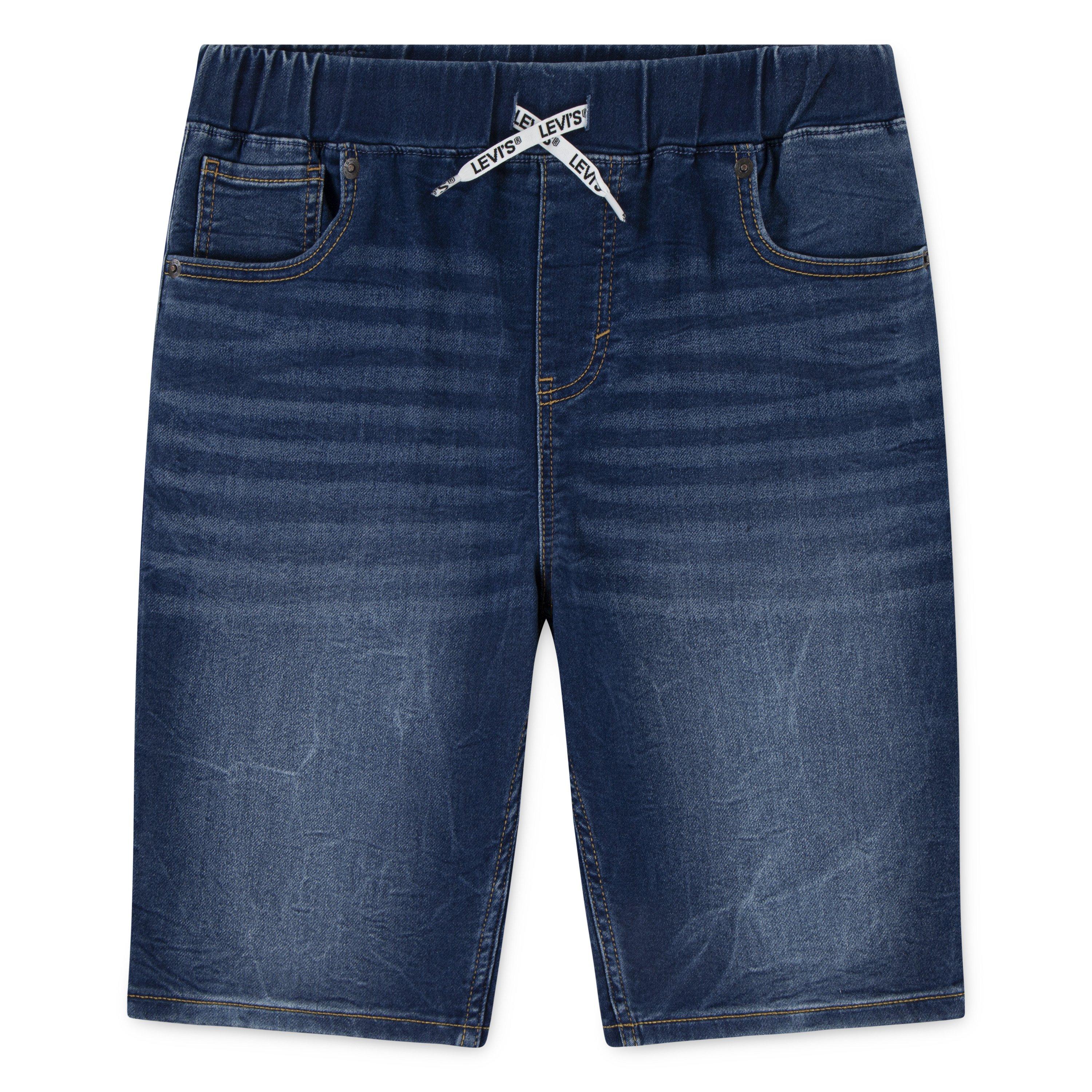 Levi's Skinny Dobby Big Boys' Blue Wash Denim Shorts - BLUE Thumbnail View 7