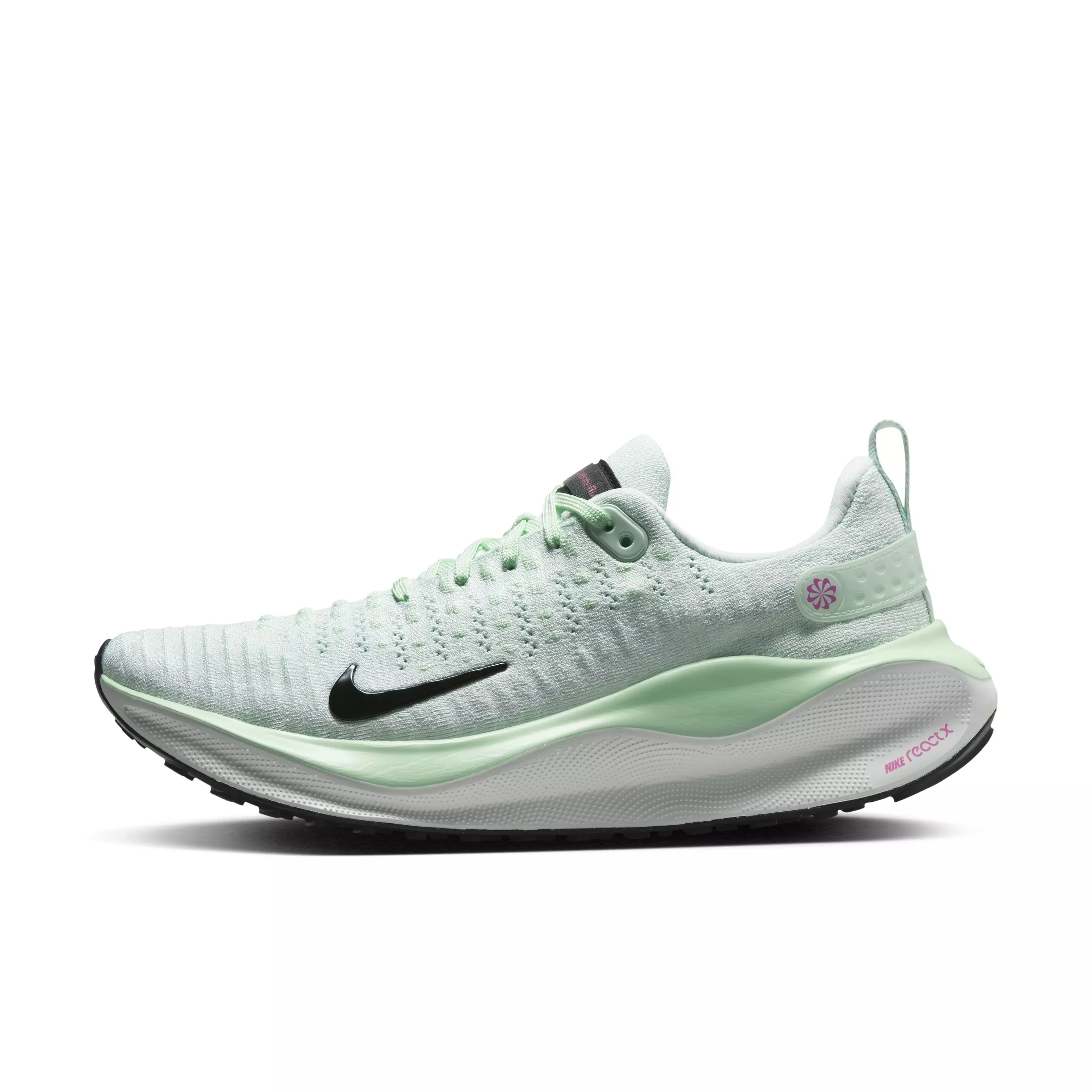 Nike InfinityRN 4 "Barely Green/Vapor Green/Playful Pink/Black" Women's Running Shoe - GREEN/GREEN/PINK/BLACK