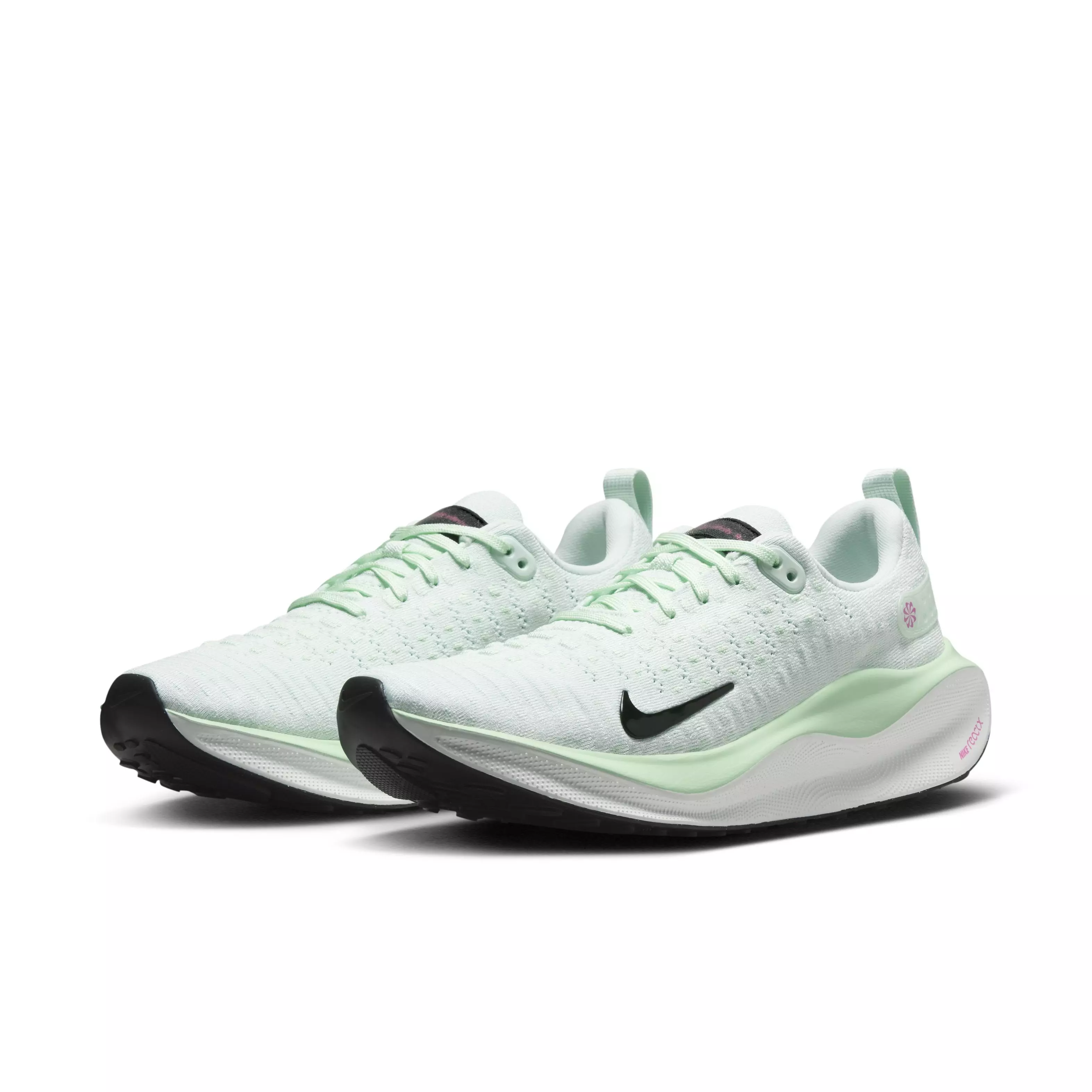 Nike InfinityRN 4 "Barely Green/Vapor Green/Playful Pink/Black" Women's Running Shoe - GREEN/GREEN/PINK/BLACK