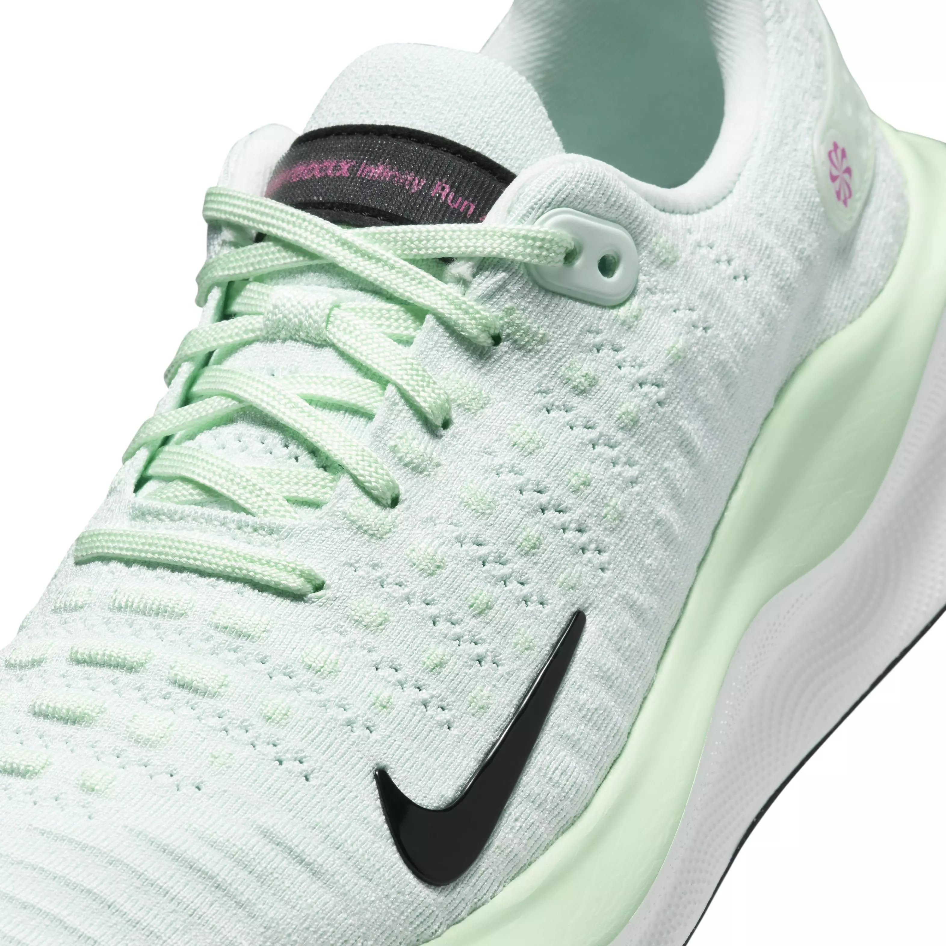 Nike InfinityRN 4 "Barely Green/Vapor Green/Playful Pink/Black" Women's Running Shoe - GREEN/GREEN/PINK/BLACK
