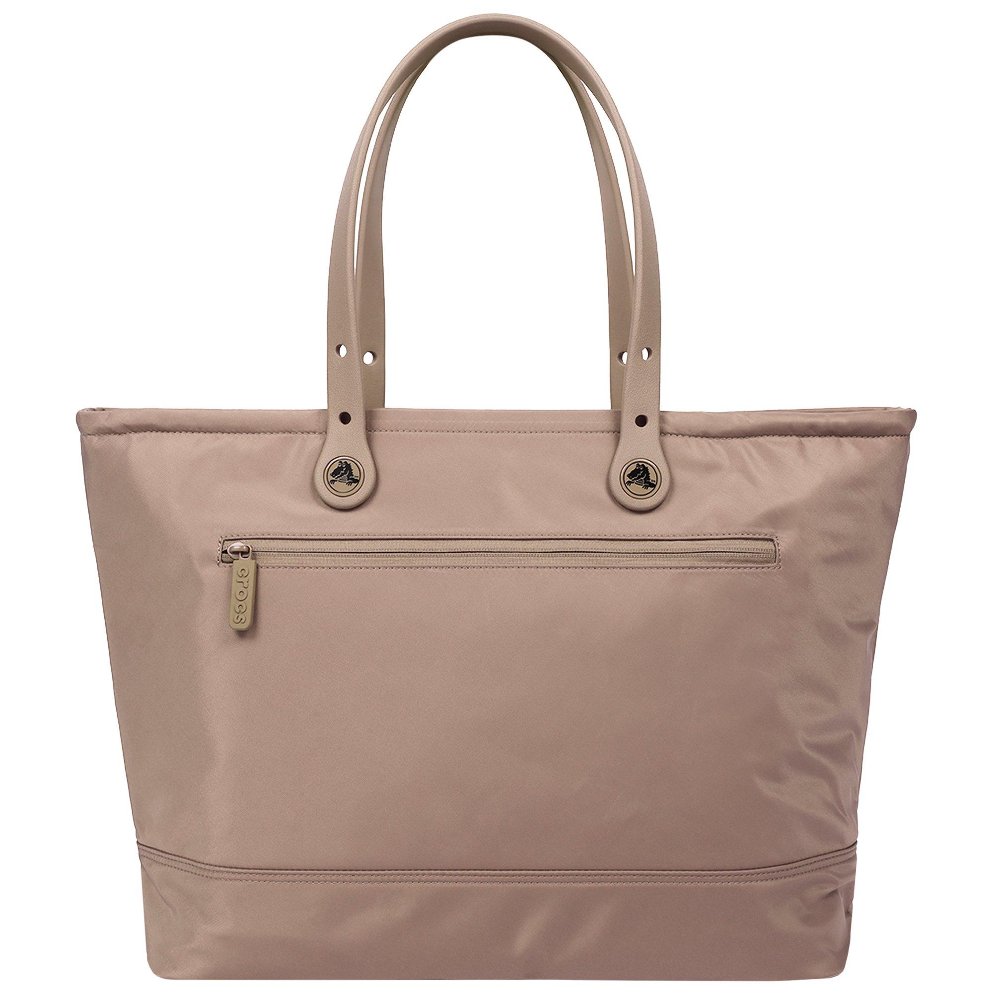 Crocs Large Brown Tote with Pockets