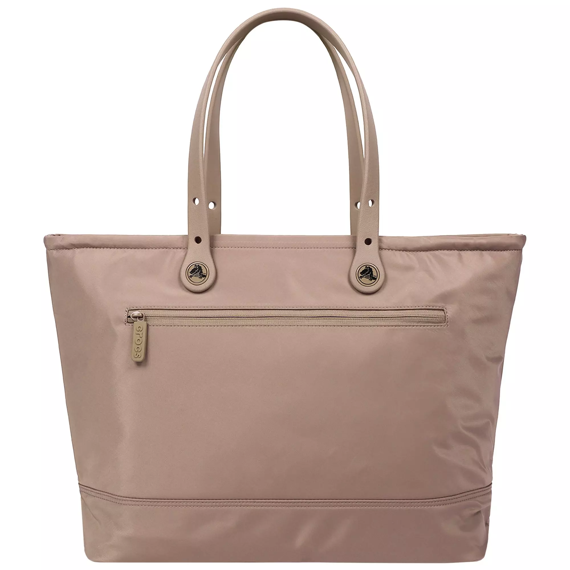 Crocs Large Tote with Pockets - Brown - BROWN