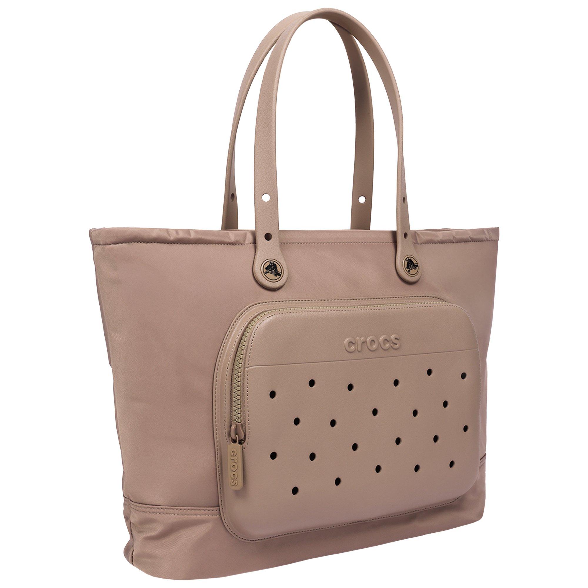 Crocs Large Brown Tote with Pockets