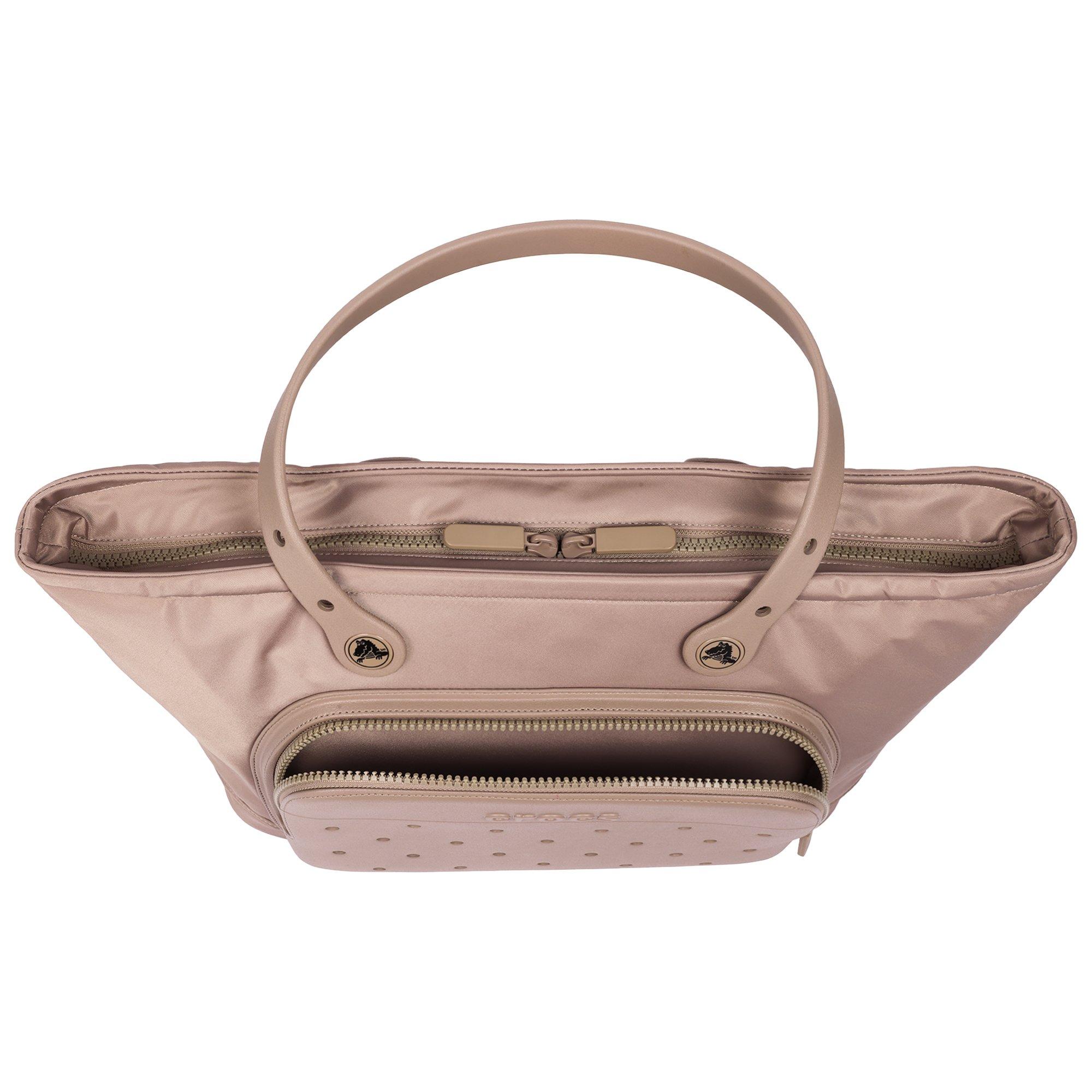 Crocs Large Brown Tote with Pockets