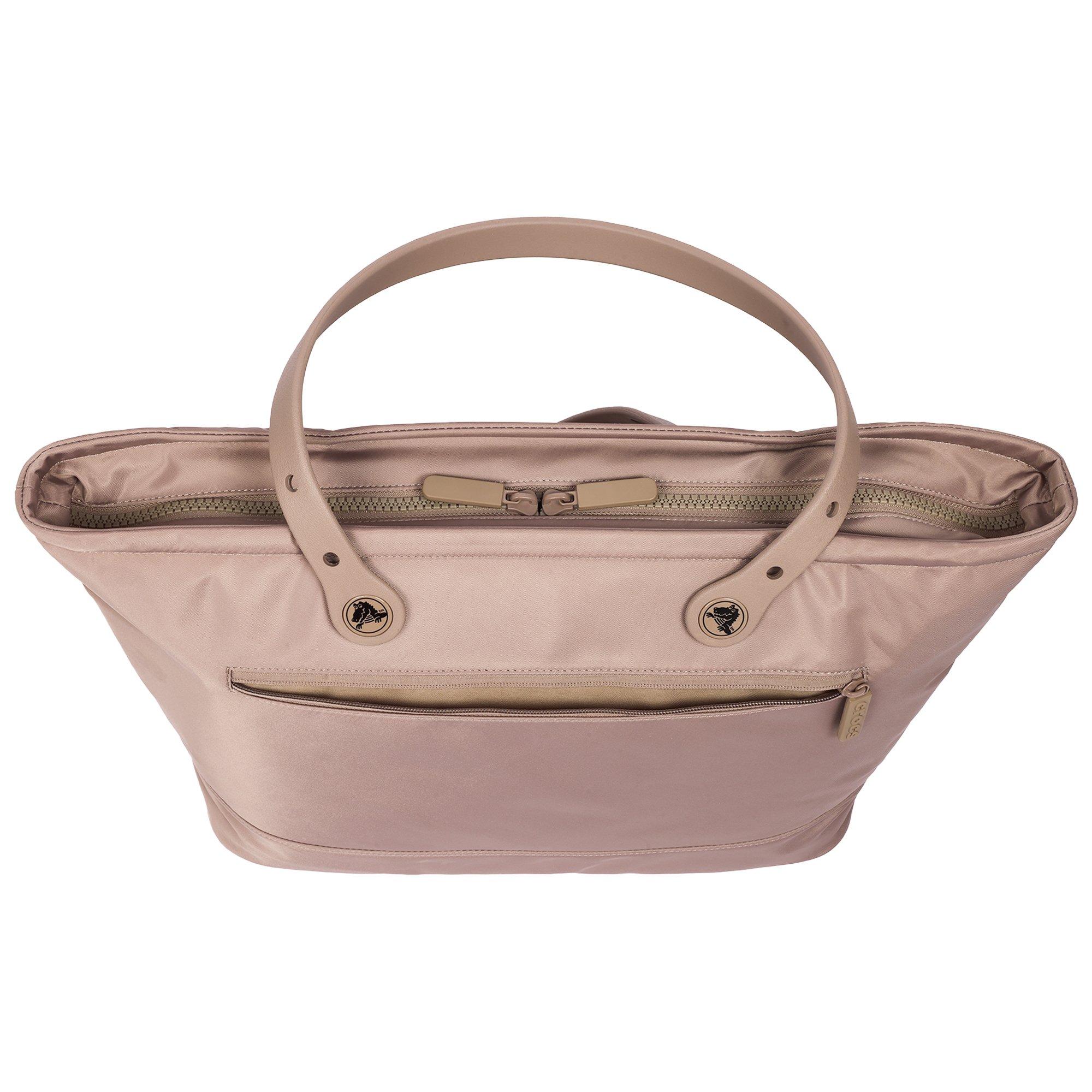Crocs Large Brown Tote with Pockets