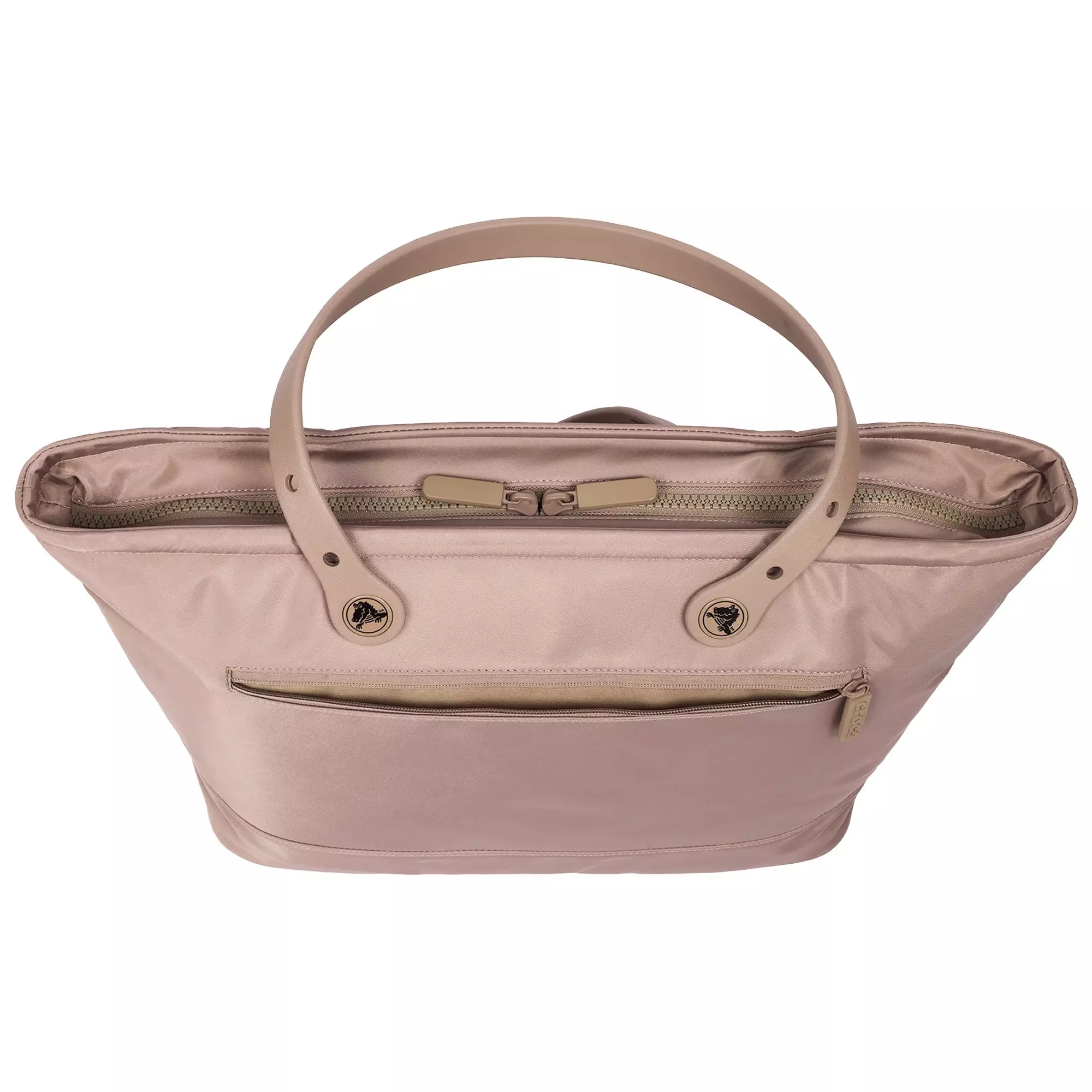 Crocs Large Tote with Pockets - Brown - BROWN