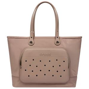 Crocs Large Tote with Pockets - Brown - BROWN
