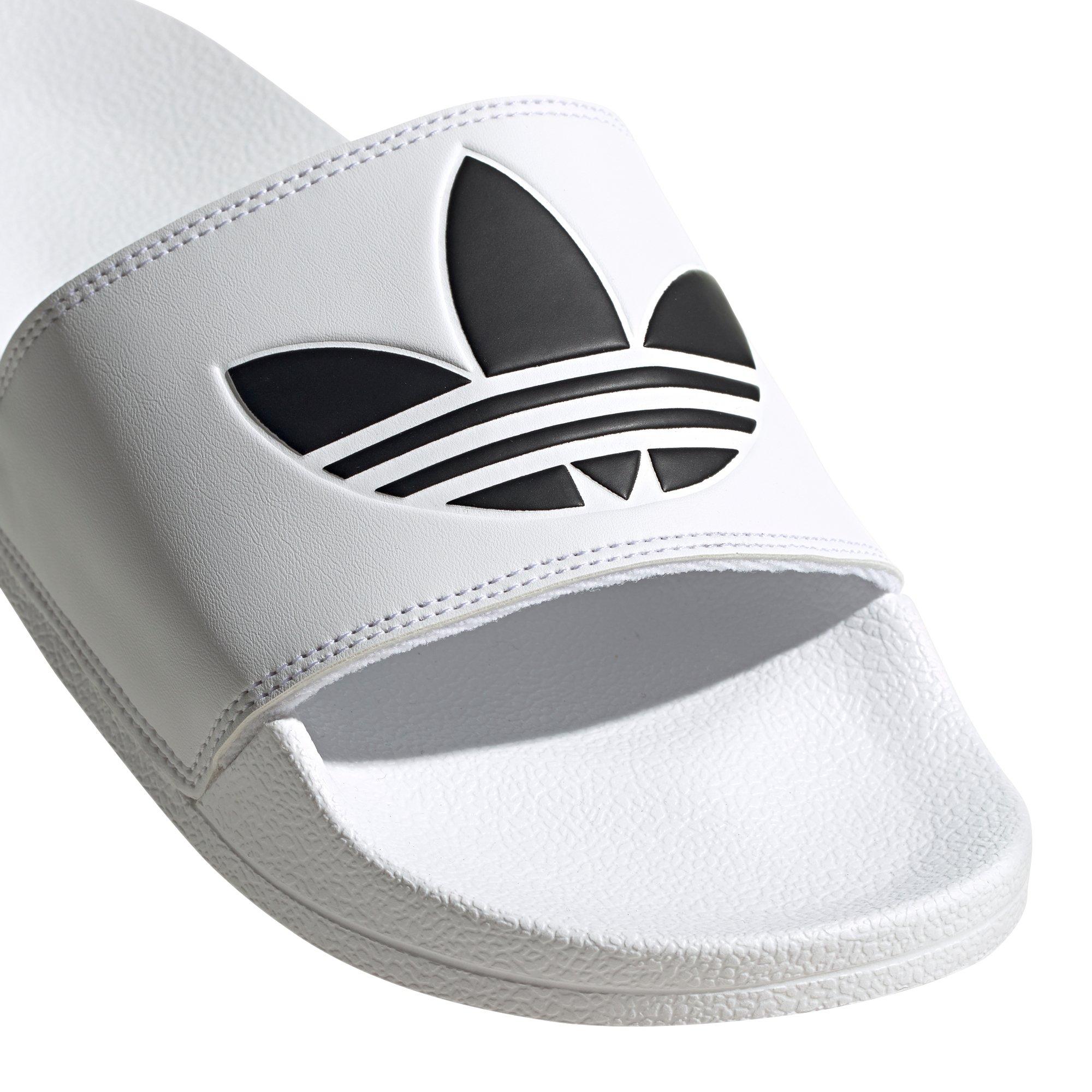 adidas Adilette Lite "Ftwr White/Core Black" Men's Slide - WHITE Thumbnail View 3