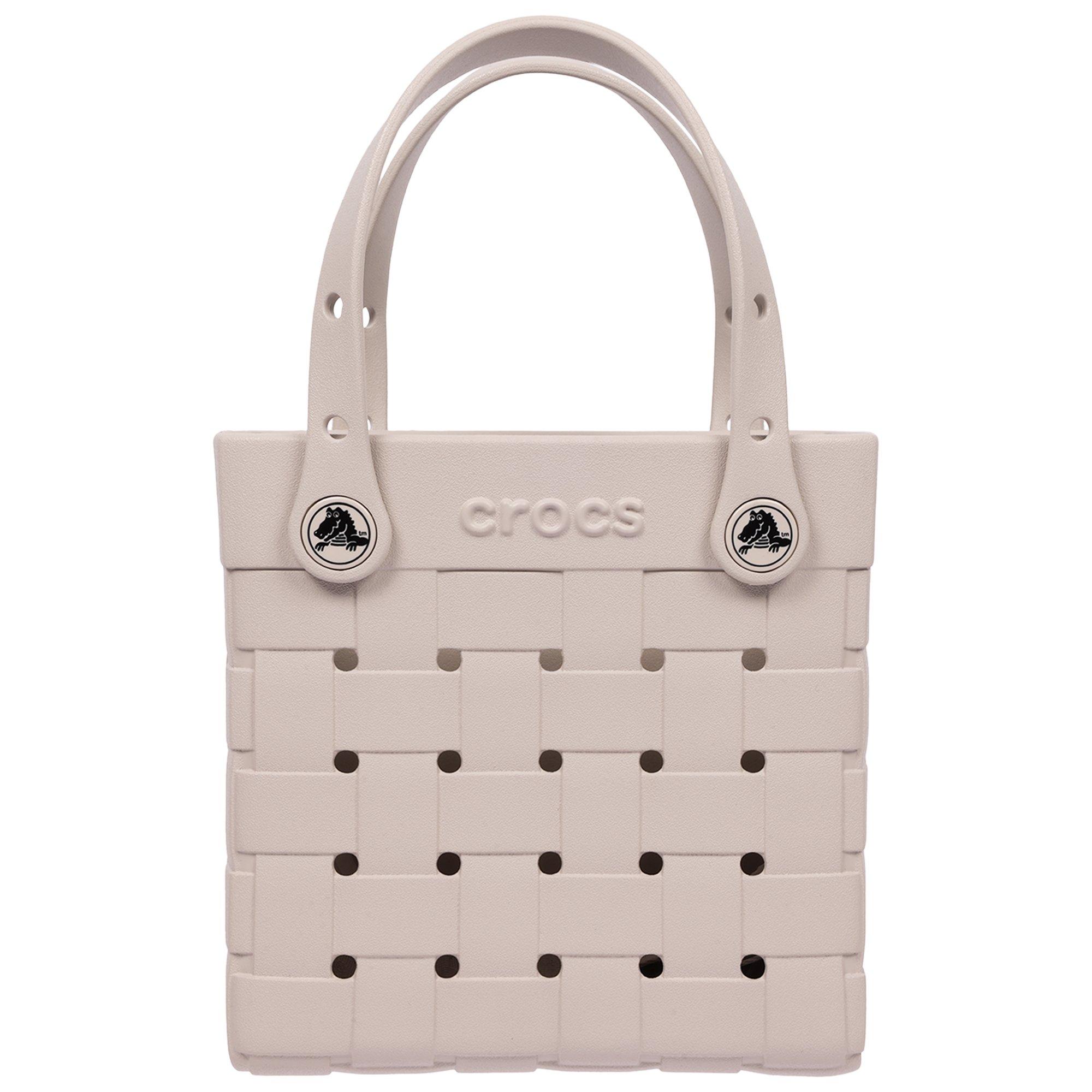 Crocs Small Woven Crossbody Tote - Cream - CREAM