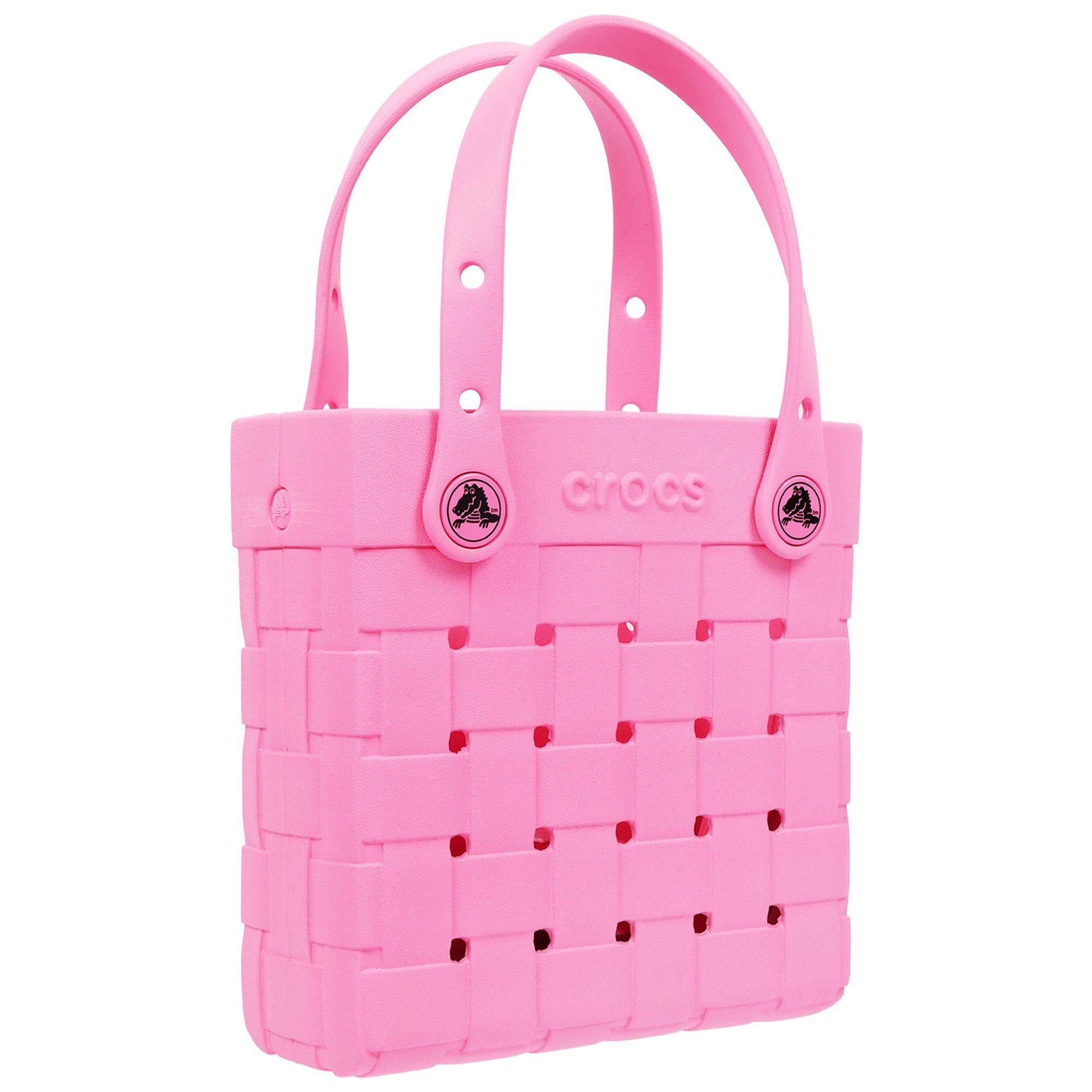 Crocs Small Woven Crossbody Tote - Pink - PINK