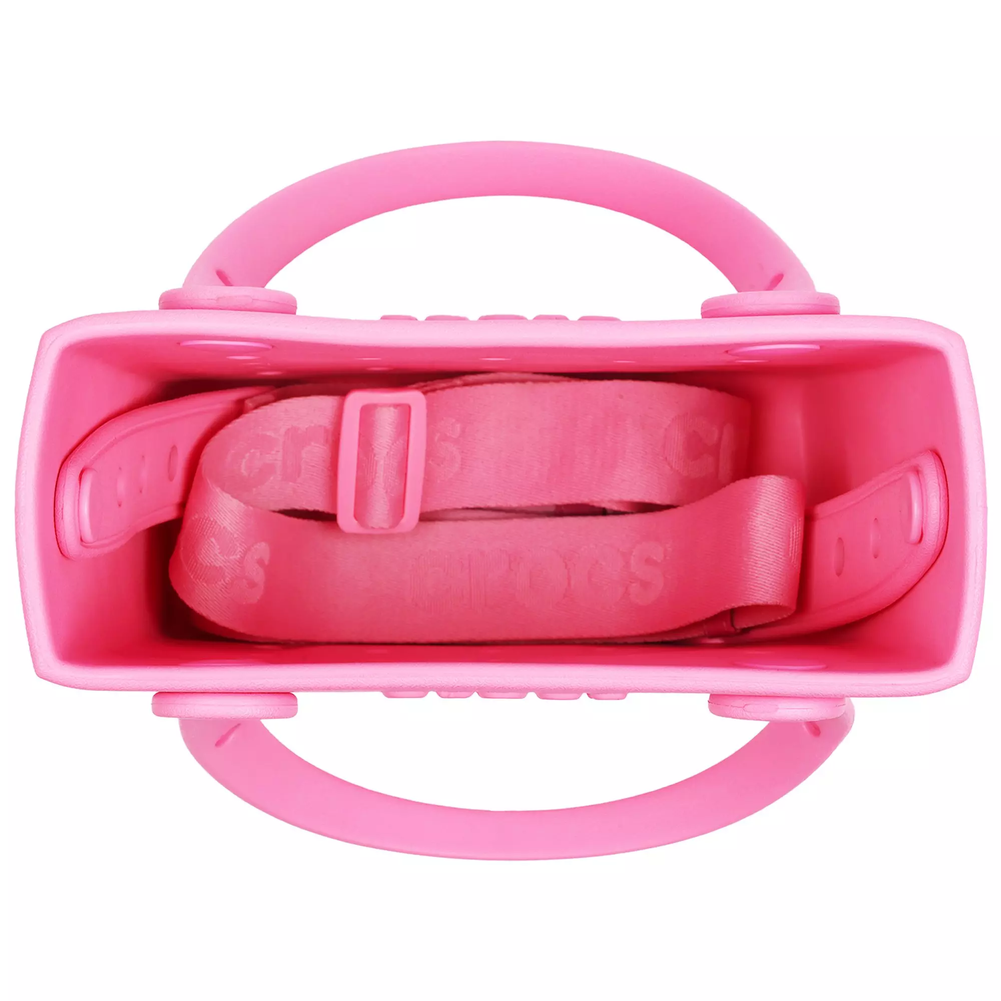Crocs Small Woven Crossbody Tote - Pink - PINK