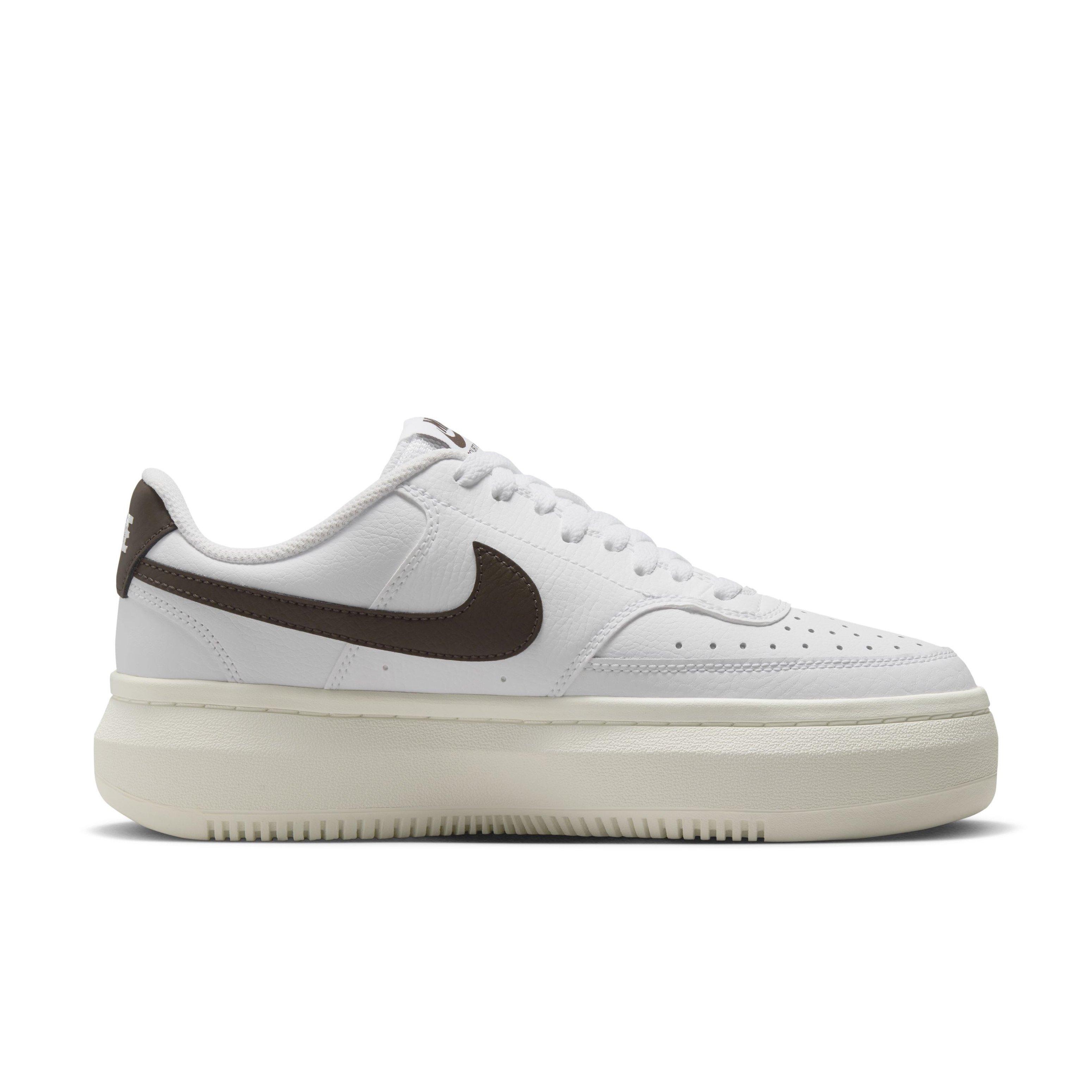 Nike Court Vision Alta "White/Sail/Baroque Brown" Women's Shoe - WHITE/SAIL/BROWN Thumbnail View 1