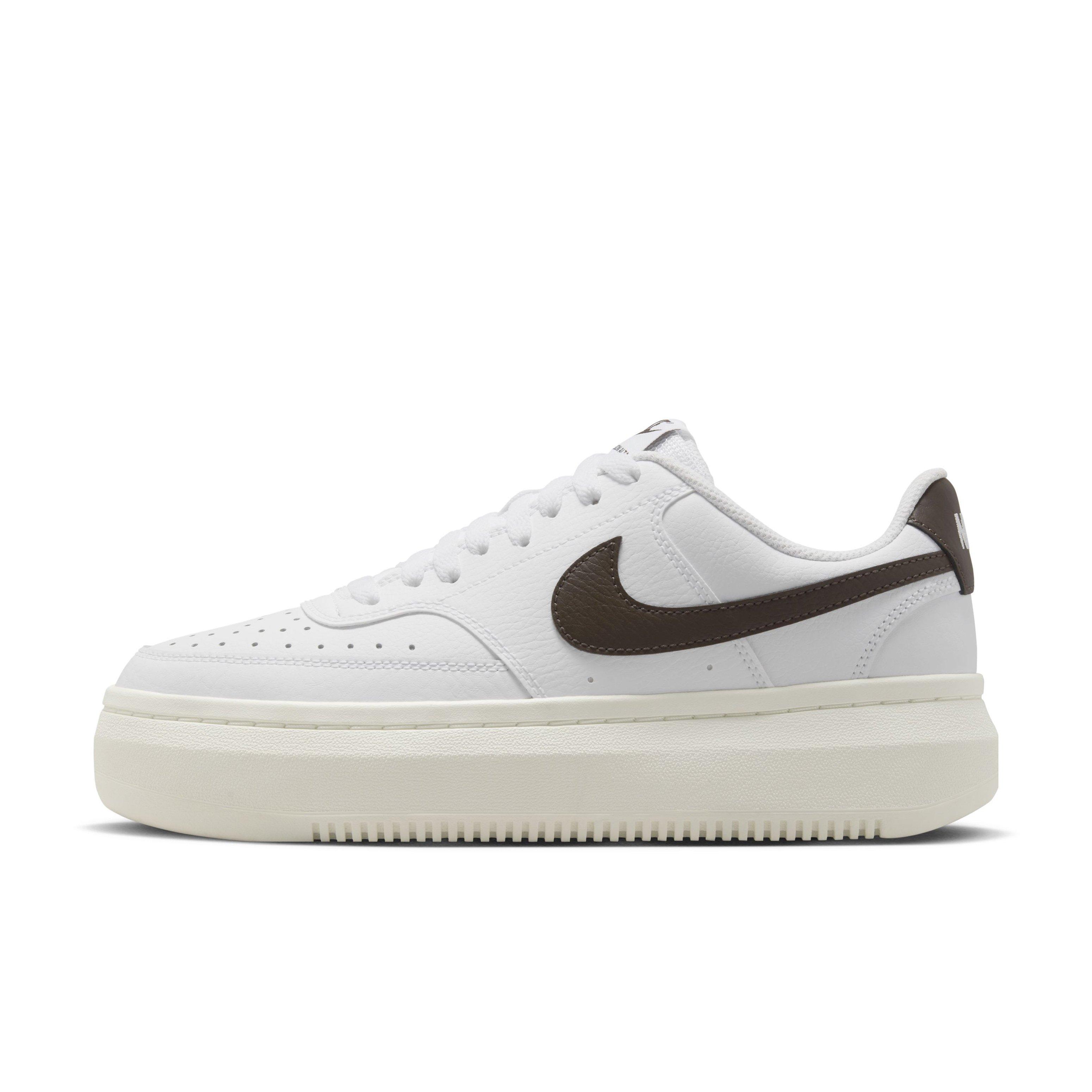 Nike Court Vision Alta "White/Sail/Baroque Brown" Women's Shoe - WHITE/SAIL/BROWN Thumbnail View 2
