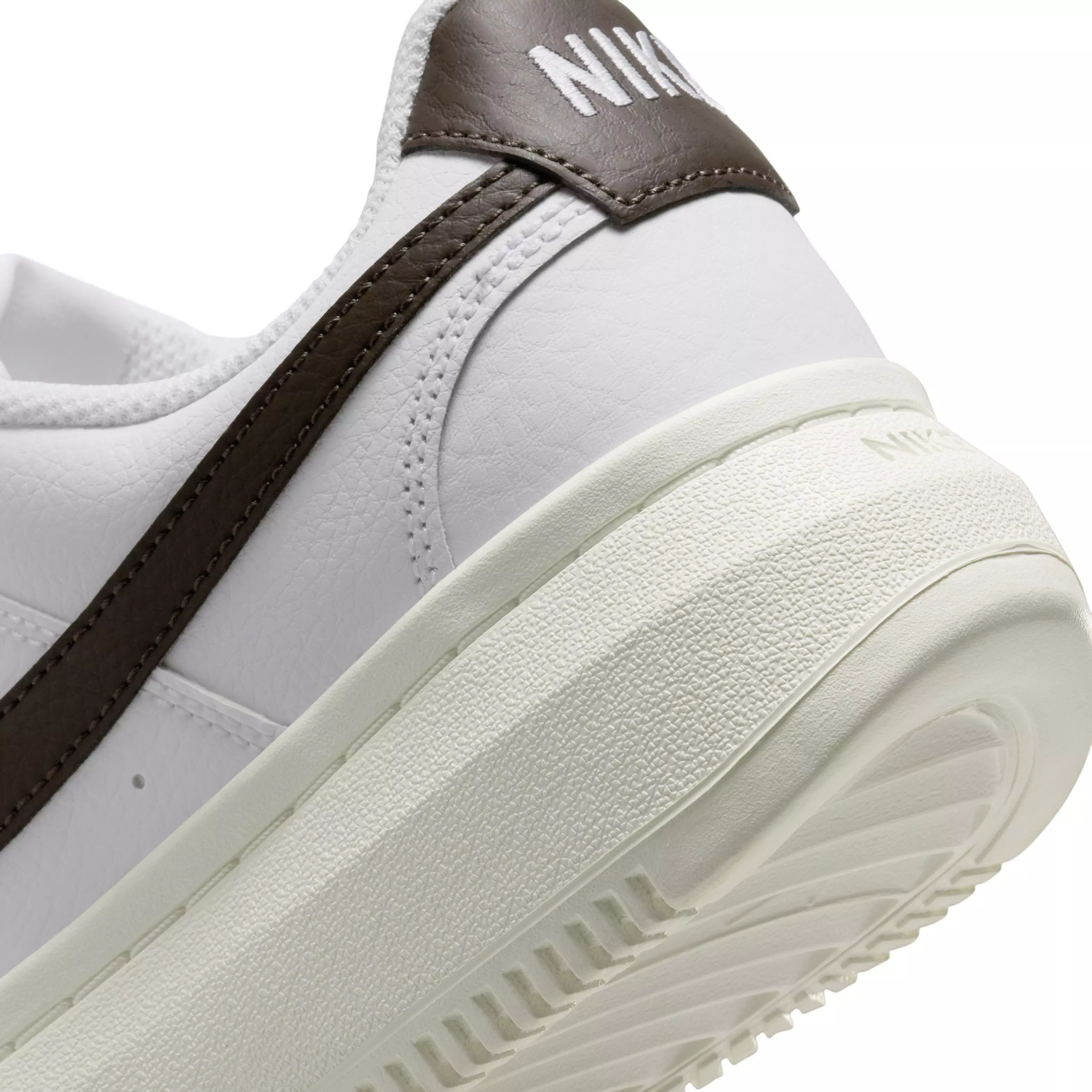 Nike Court Vision Alta "White/Sail/Baroque Brown" Women's Shoe - WHITE/SAIL/BROWN