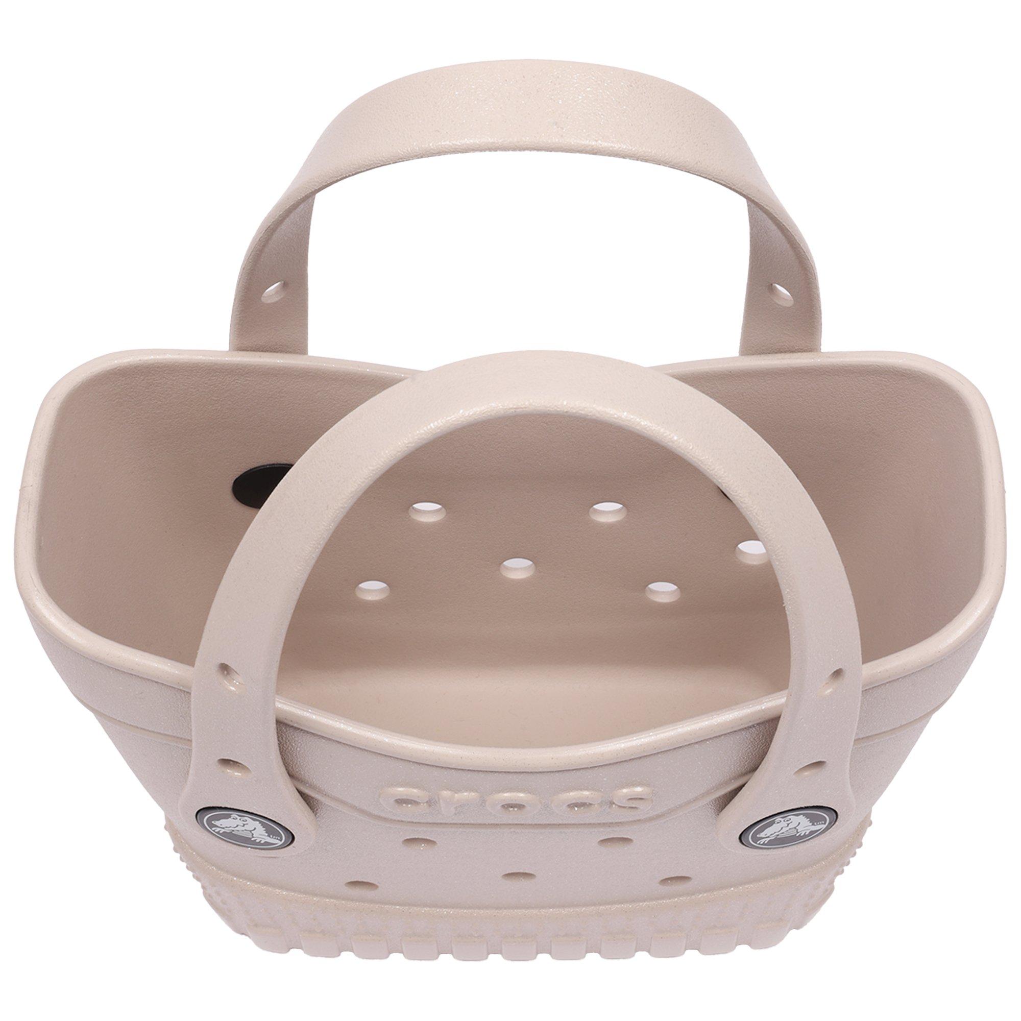 Crocs Micro Glitter Tote - Cream - CREAM