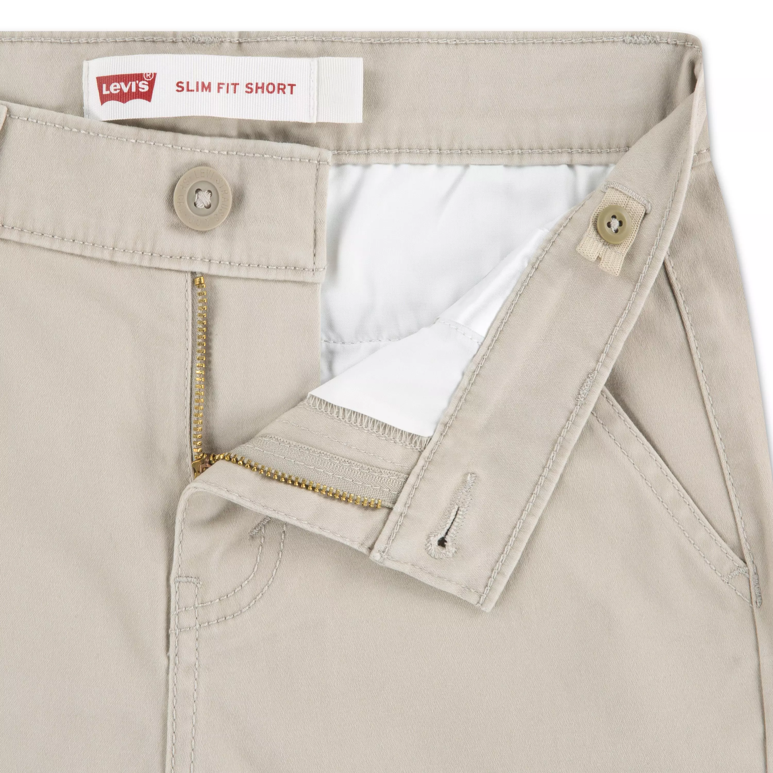Levi's 511 Sueded Toddler Boys' Beige Chino Shorts - BEIGE