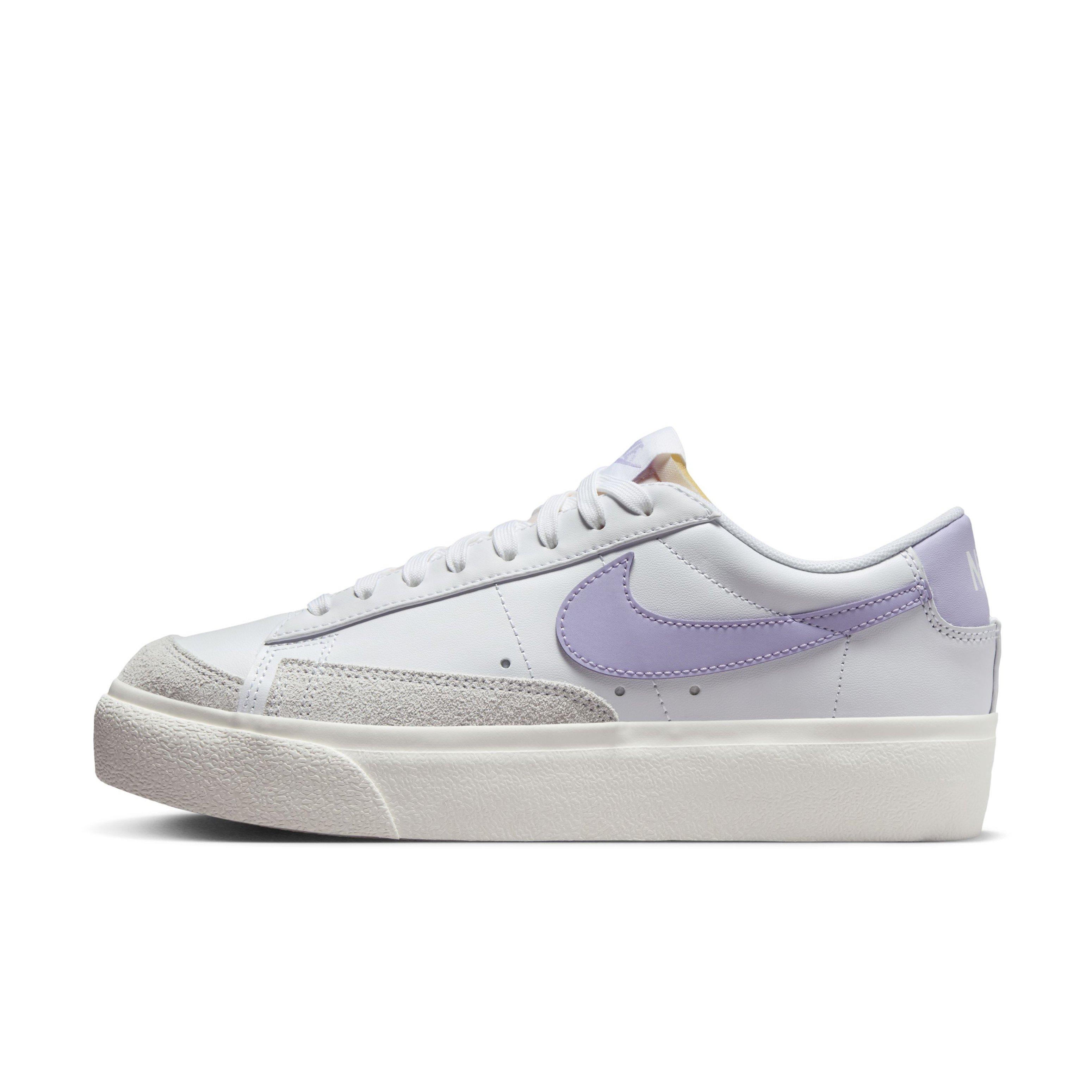 Nike Blazer Low Platform "White/Sail/Lilac Bloom" Women's Shoe - WHITE/SAIL/LILAC Thumbnail View 2