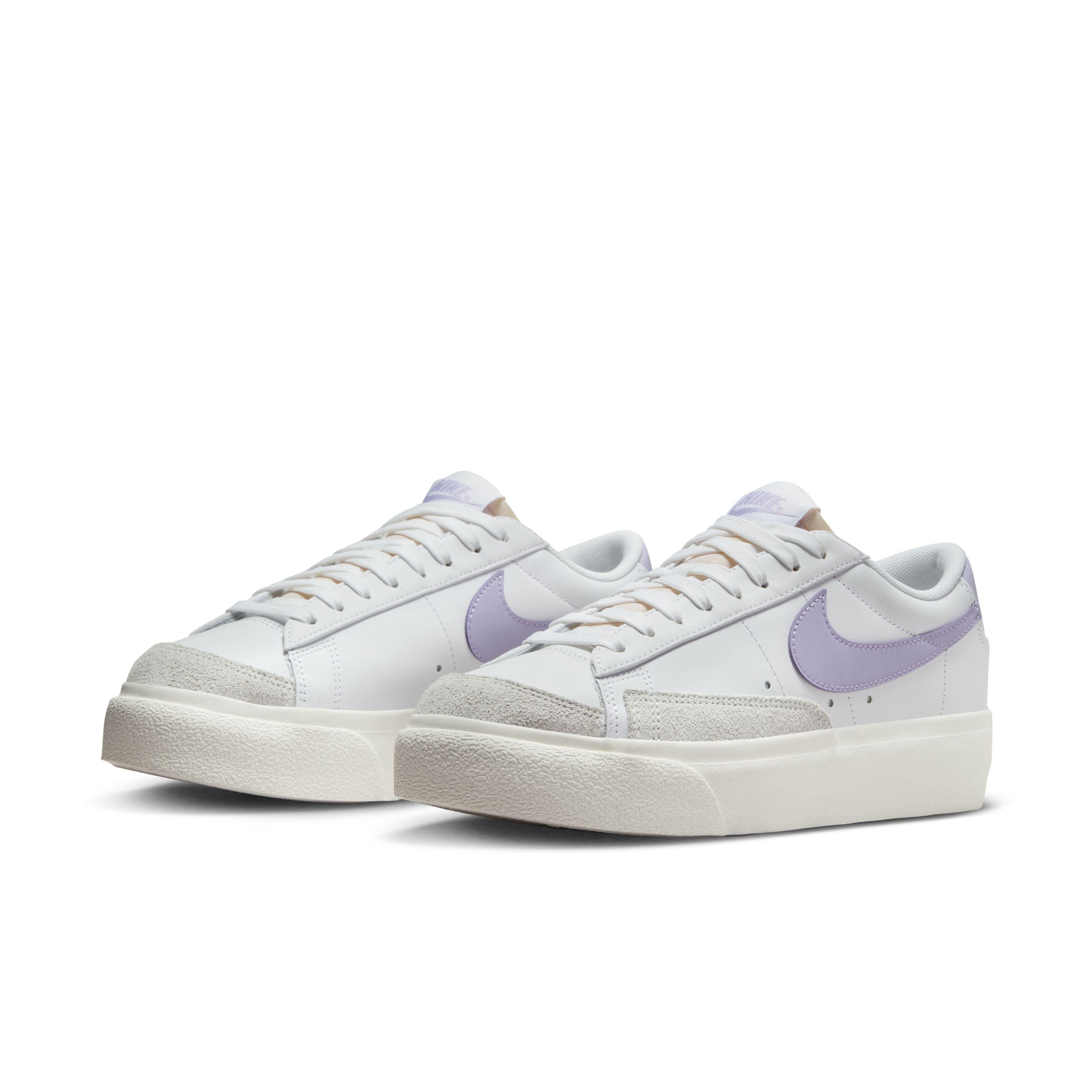 Nike Blazer Low Platform "White/Sail/Lilac Bloom" Women's Shoe - WHITE/SAIL/LILAC Thumbnail View 3