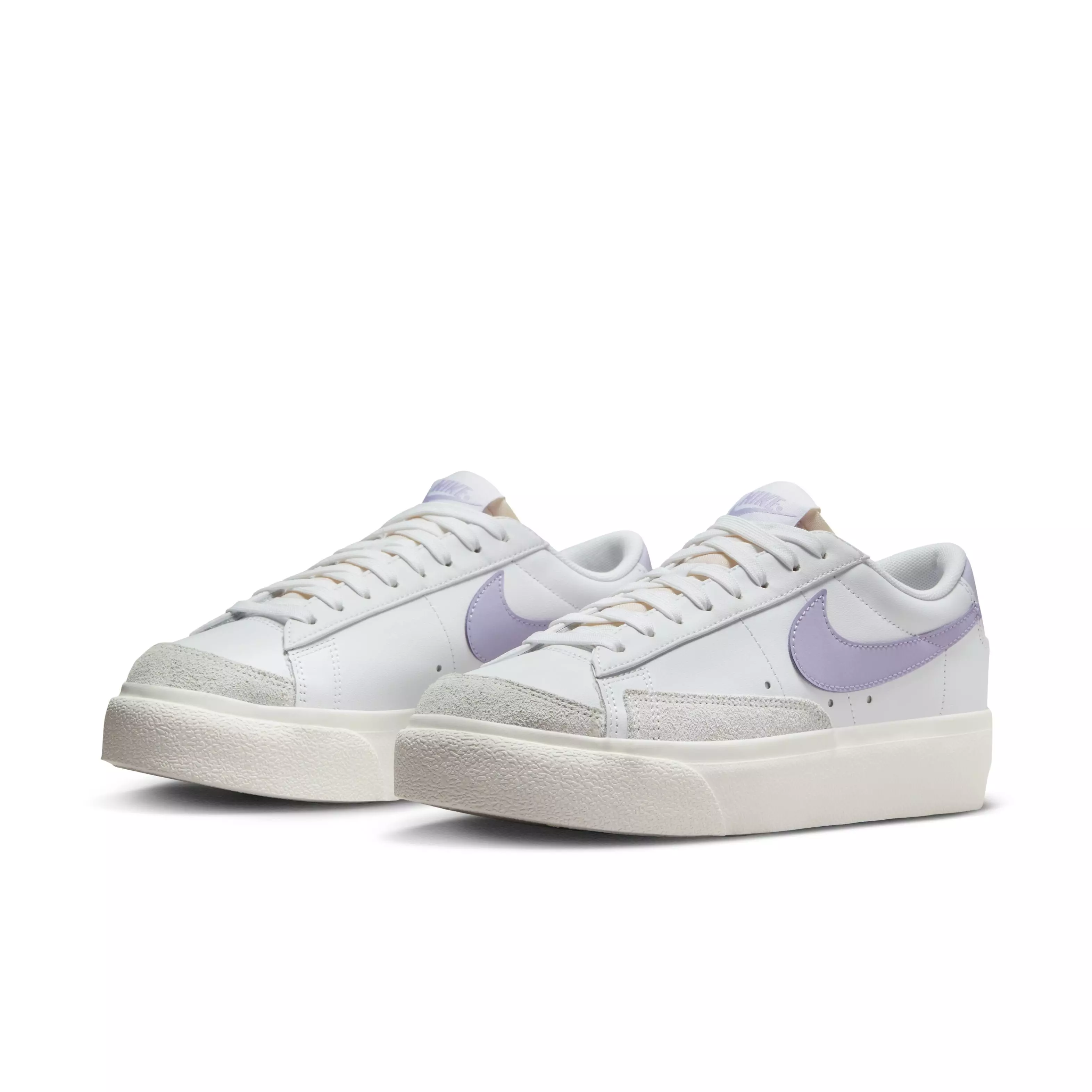 Nike Blazer Low Platform "White/Sail/Lilac Bloom" Women's Shoe - WHITE/SAIL/LILAC
