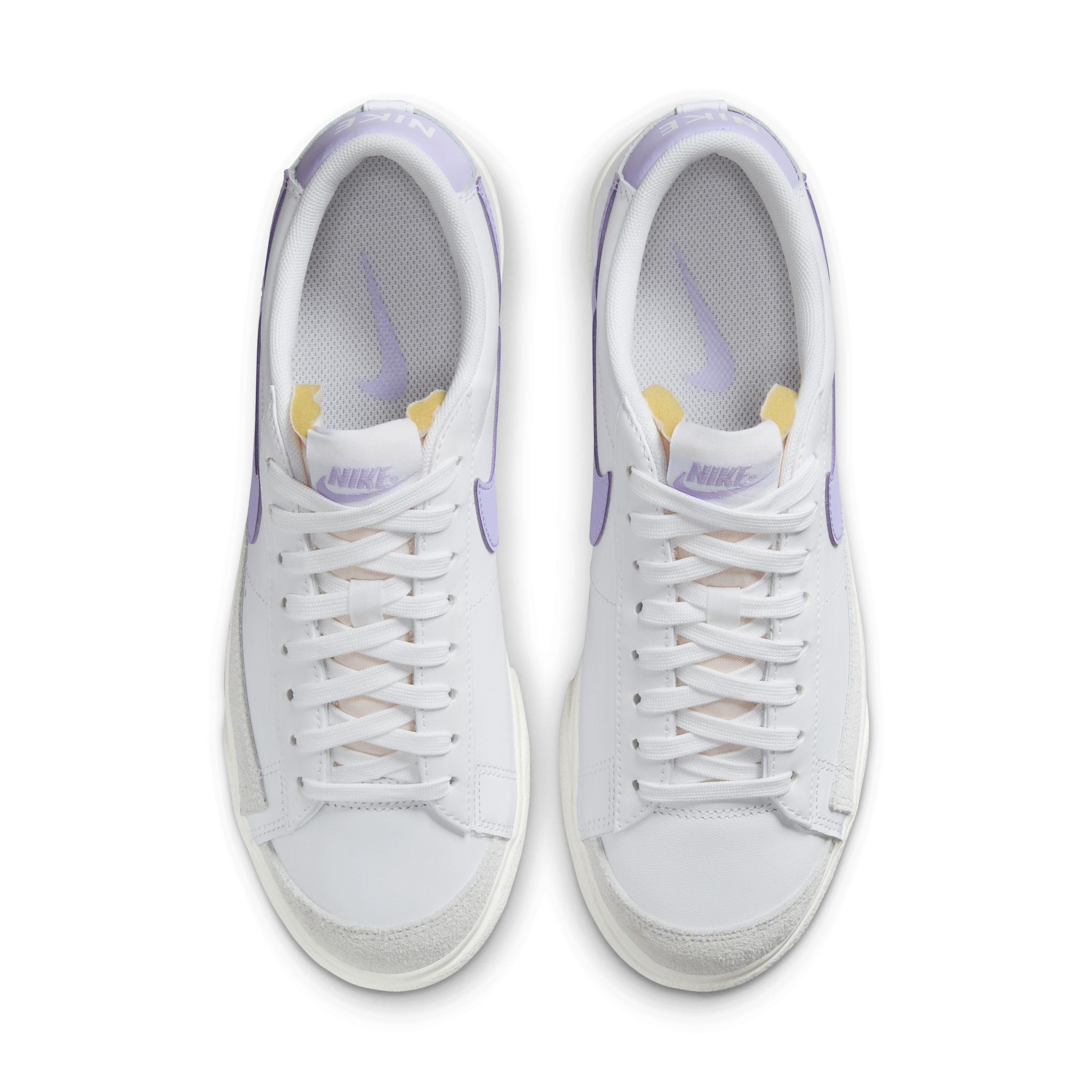 Nike Blazer Low Platform "White/Sail/Lilac Bloom" Women's Shoe - WHITE/SAIL/LILAC Thumbnail View 4