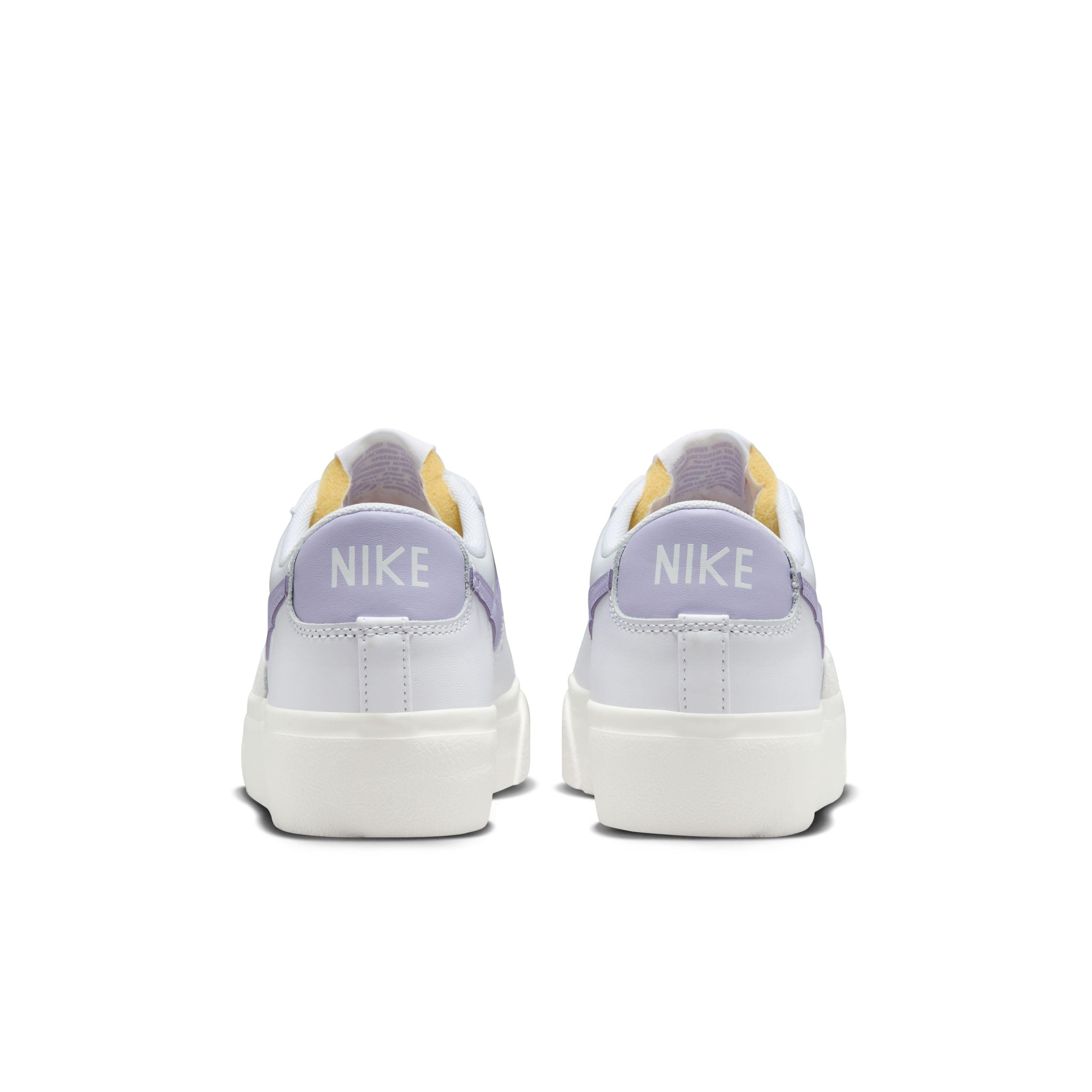 Nike Blazer Low Platform "White/Sail/Lilac Bloom" Women's Shoe - WHITE/SAIL/LILAC Thumbnail View 5
