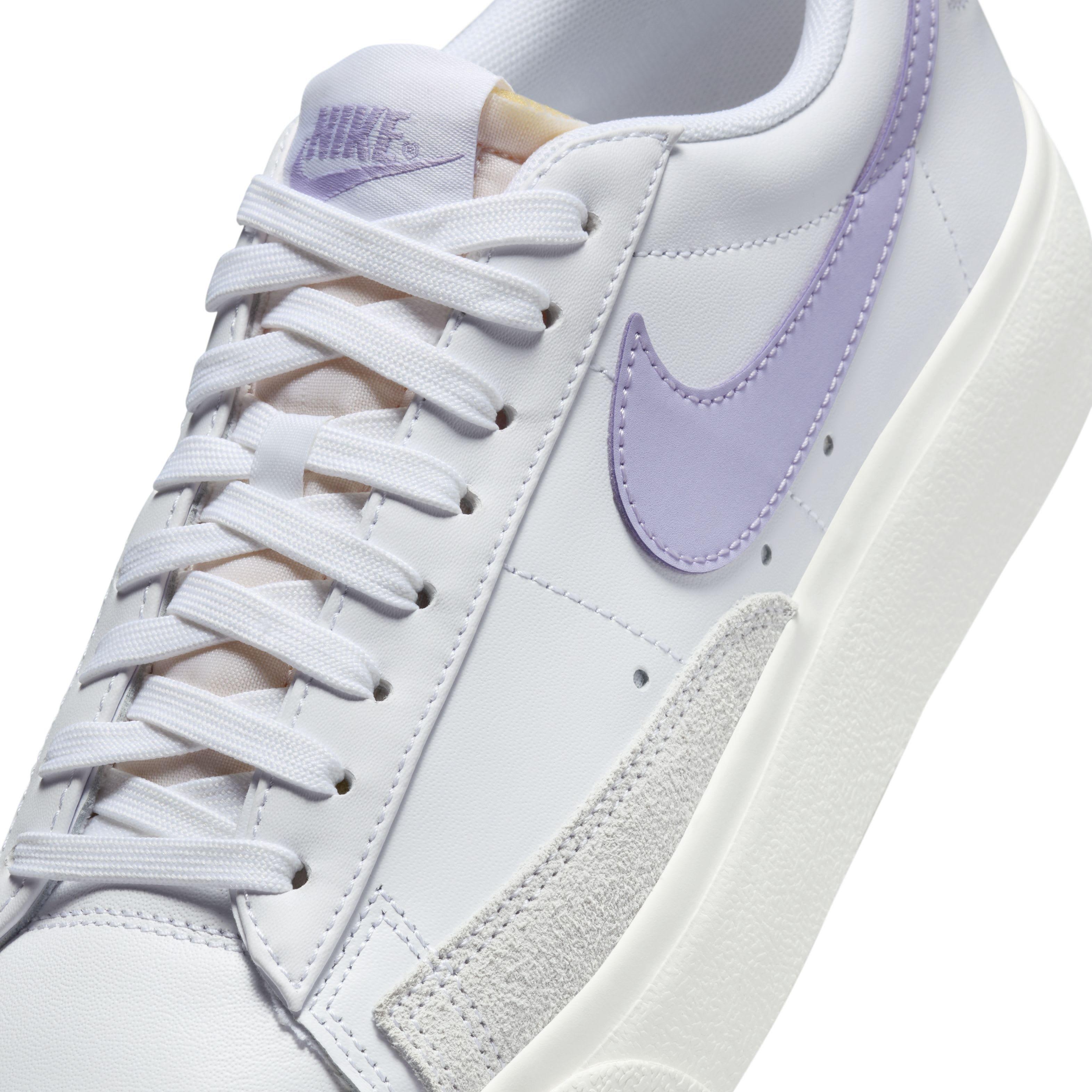 Nike Blazer Low Platform "White/Sail/Lilac Bloom" Women's Shoe - WHITE/SAIL/LILAC Thumbnail View 7