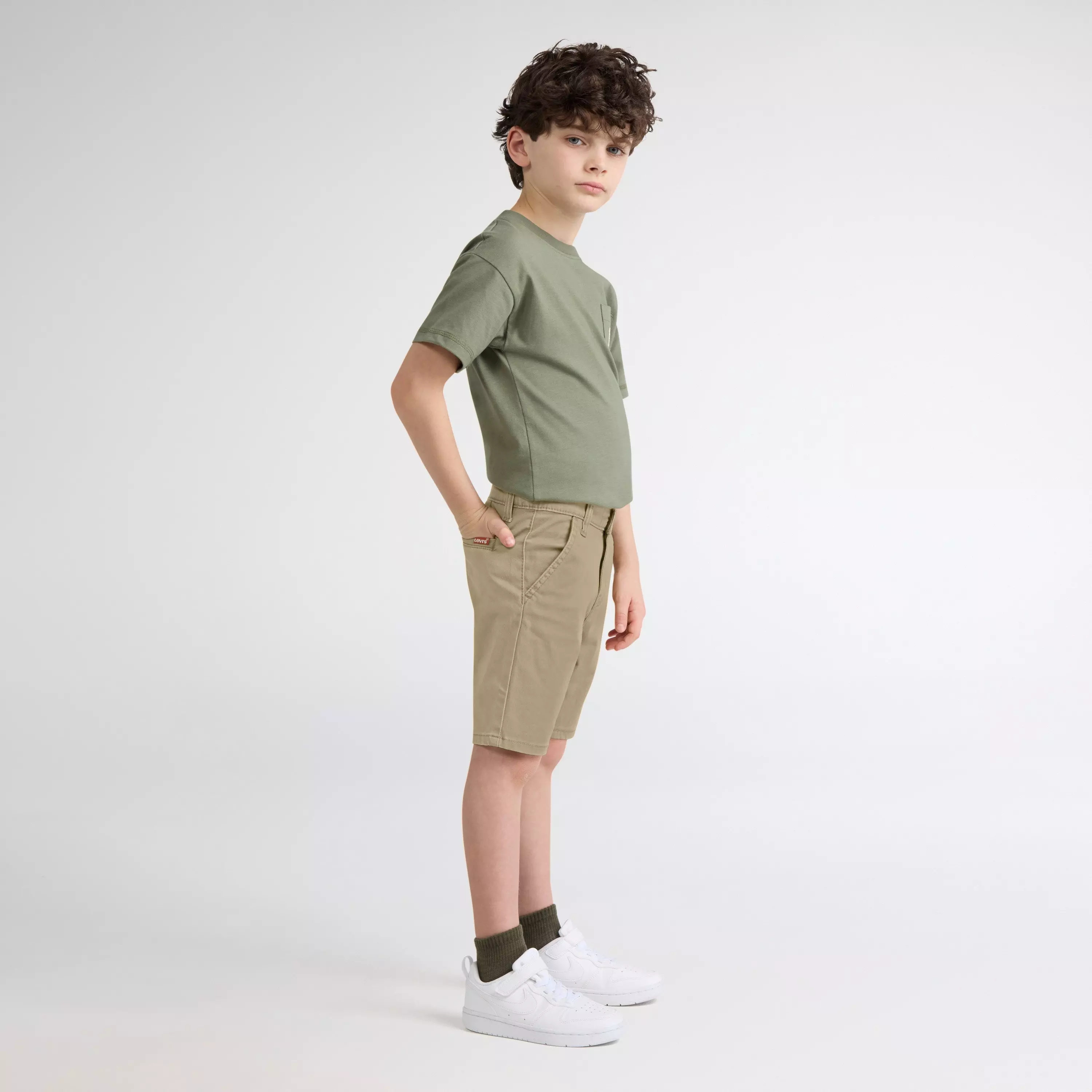 Levi's 511 Sueded Little Boys' Gold Chino Shorts - GOLD