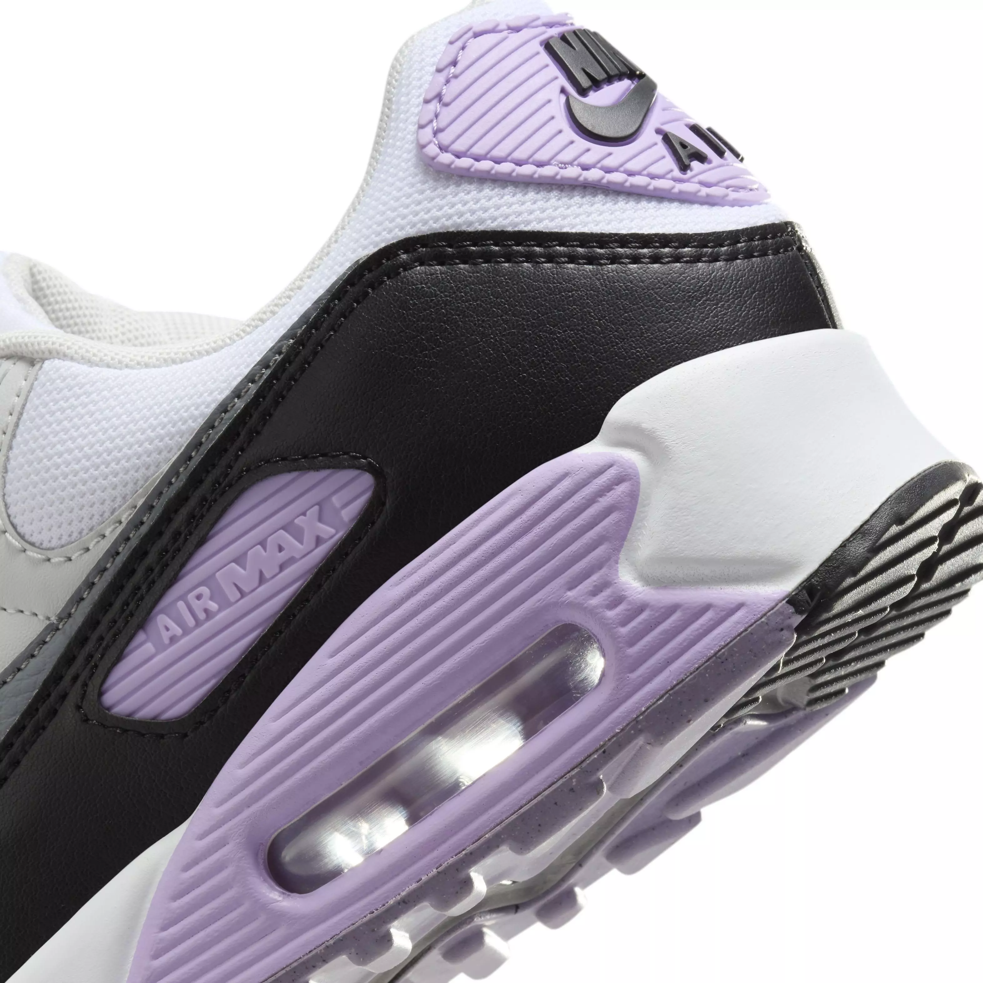 Nike Air Max 90 "White/Lilac/Photon Dust/Cool Grey" Women's Shoe - WHITE/LILAC/DUST/GREY