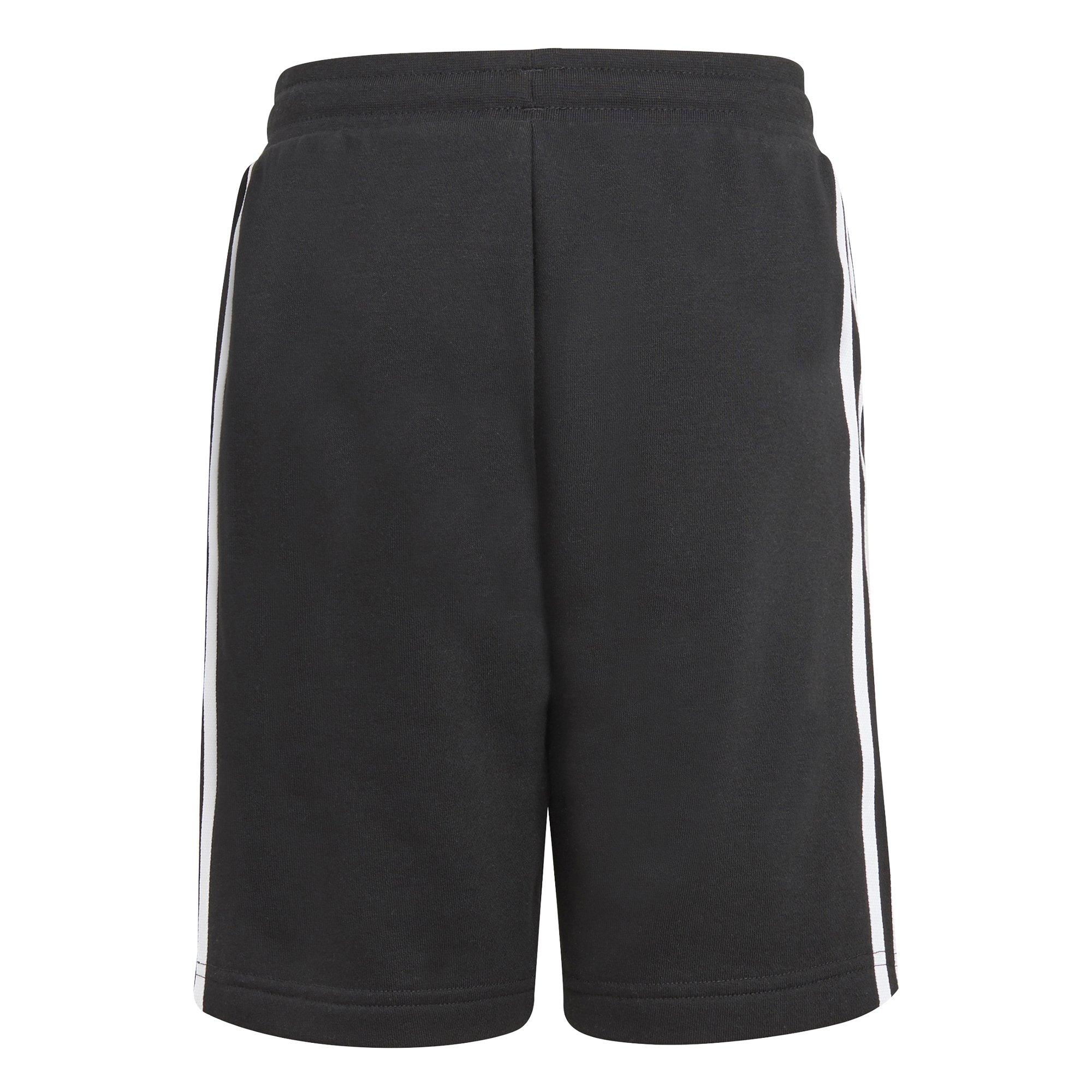 adidas Originals Kids' Black/White Unisex Adicolor Shorts - BLACK/WHITE Thumbnail View 2