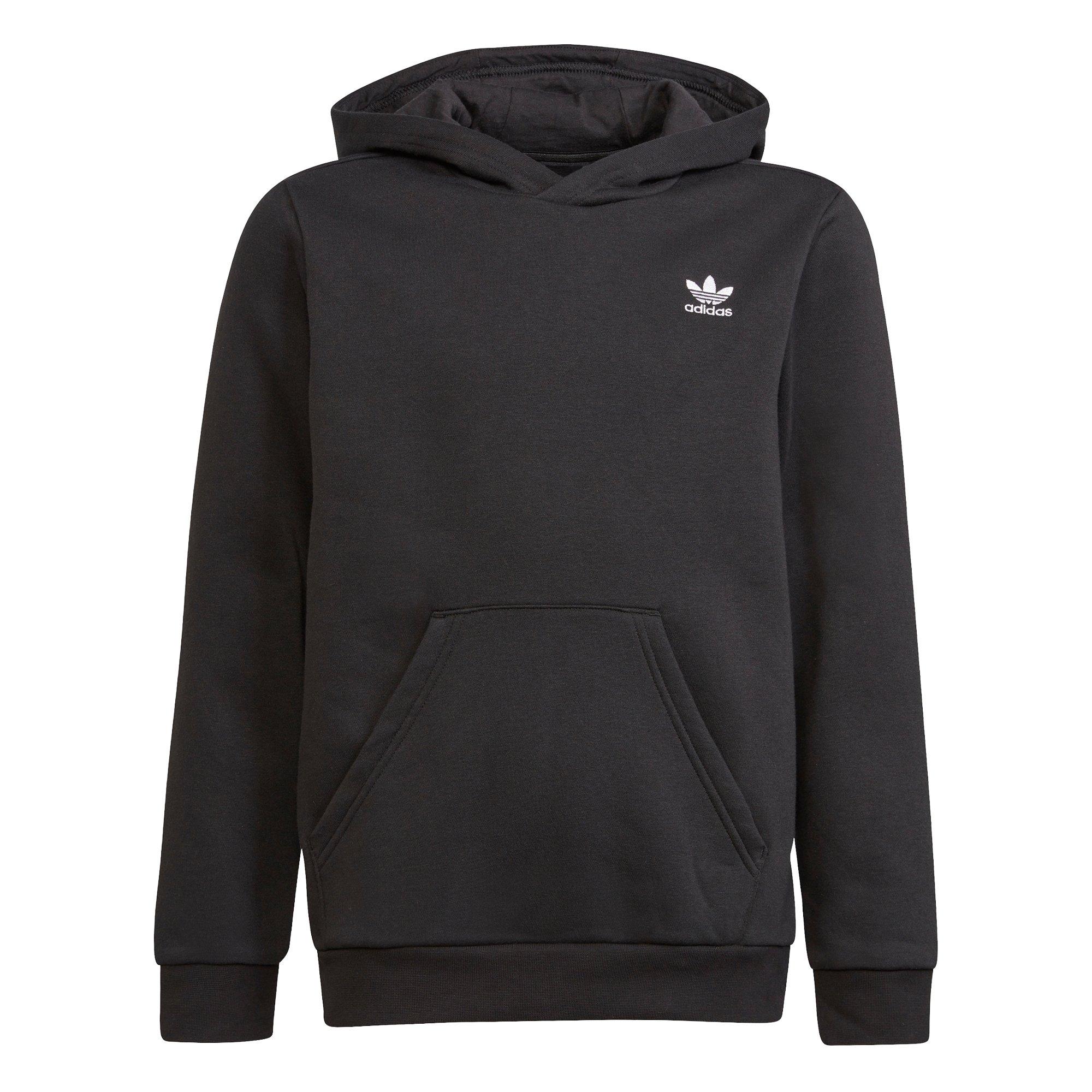 adidas Originals Kids' Black/White Unisex Adicolor Hoodie - BLACK/WHITE Thumbnail View 1