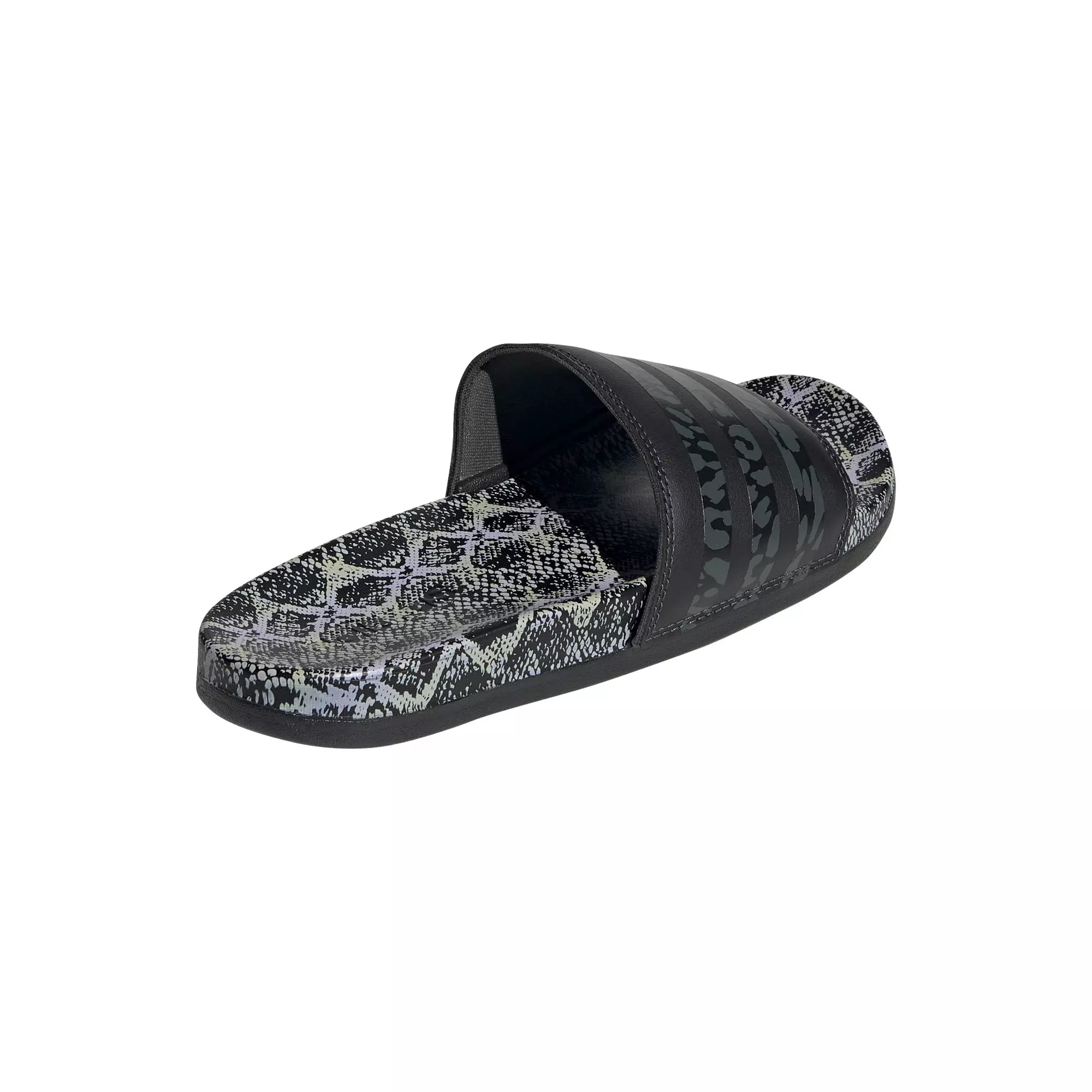 adidas Adilette Comfort "Core Black/Snake Pattern" Women's Sandal - BLACK/PINK
