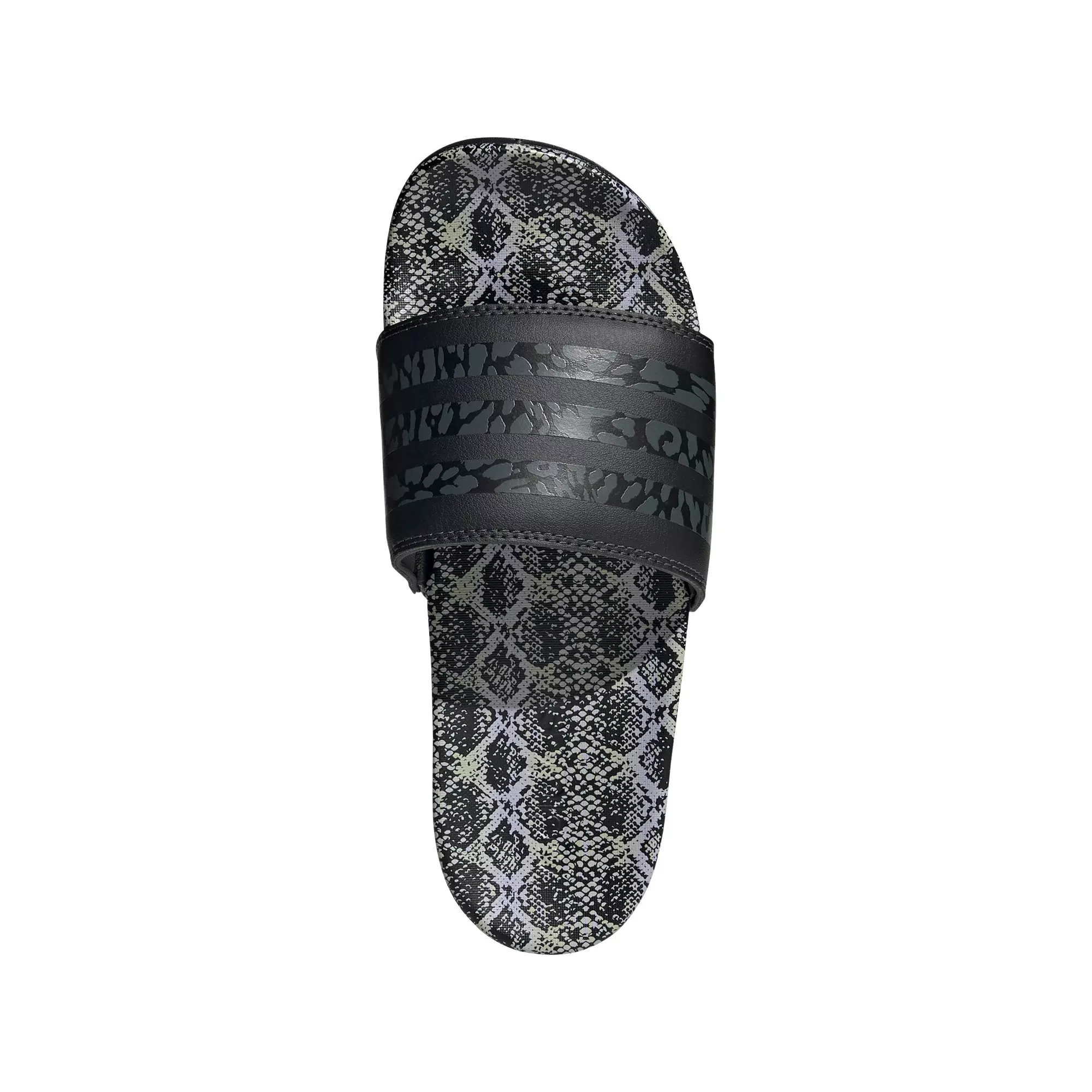 adidas Adilette Comfort "Core Black/Snake Pattern" Women's Sandal - BLACK/PINK