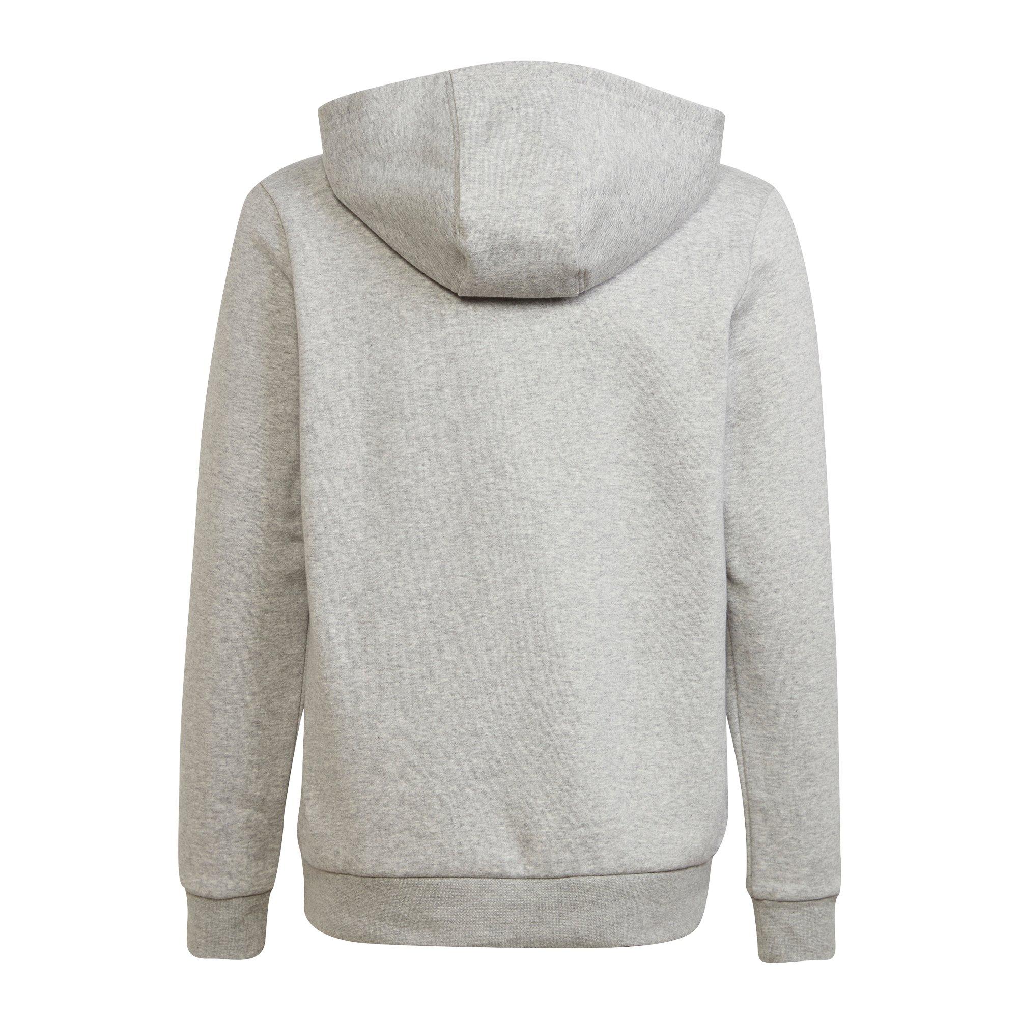 adidas Originals Kids' Grey/White Unisex Adicolor Hoodie - GREY/WHITE Thumbnail View 2