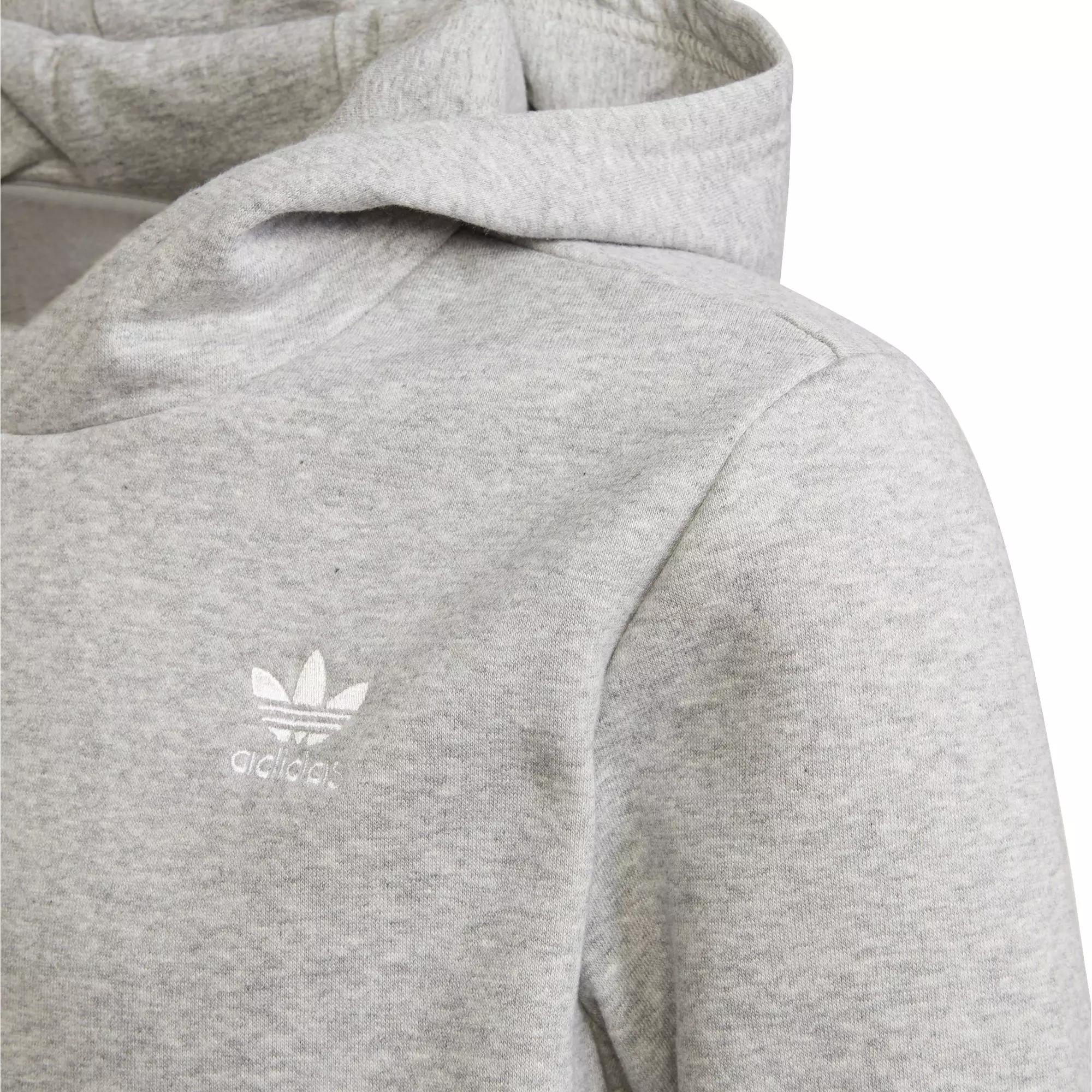 adidas Originals Kids' Grey/White Unisex Adicolor Hoodie - GREY/WHITE