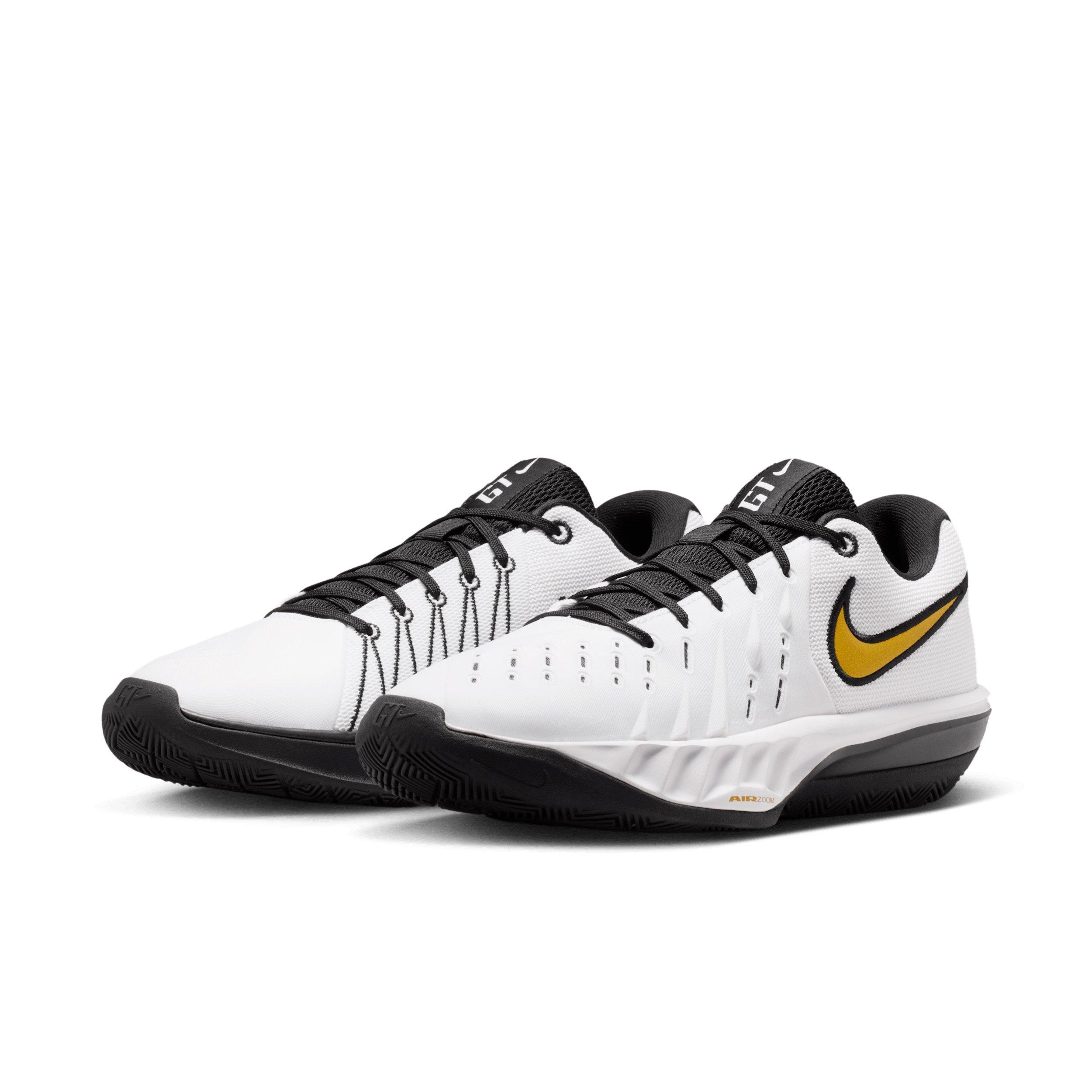Nike G.T. Cut Academy 2 "White/Black/Metallic Gold" Men's Basketball Shoe - WHITE/BLACK/GOLD Thumbnail View 3