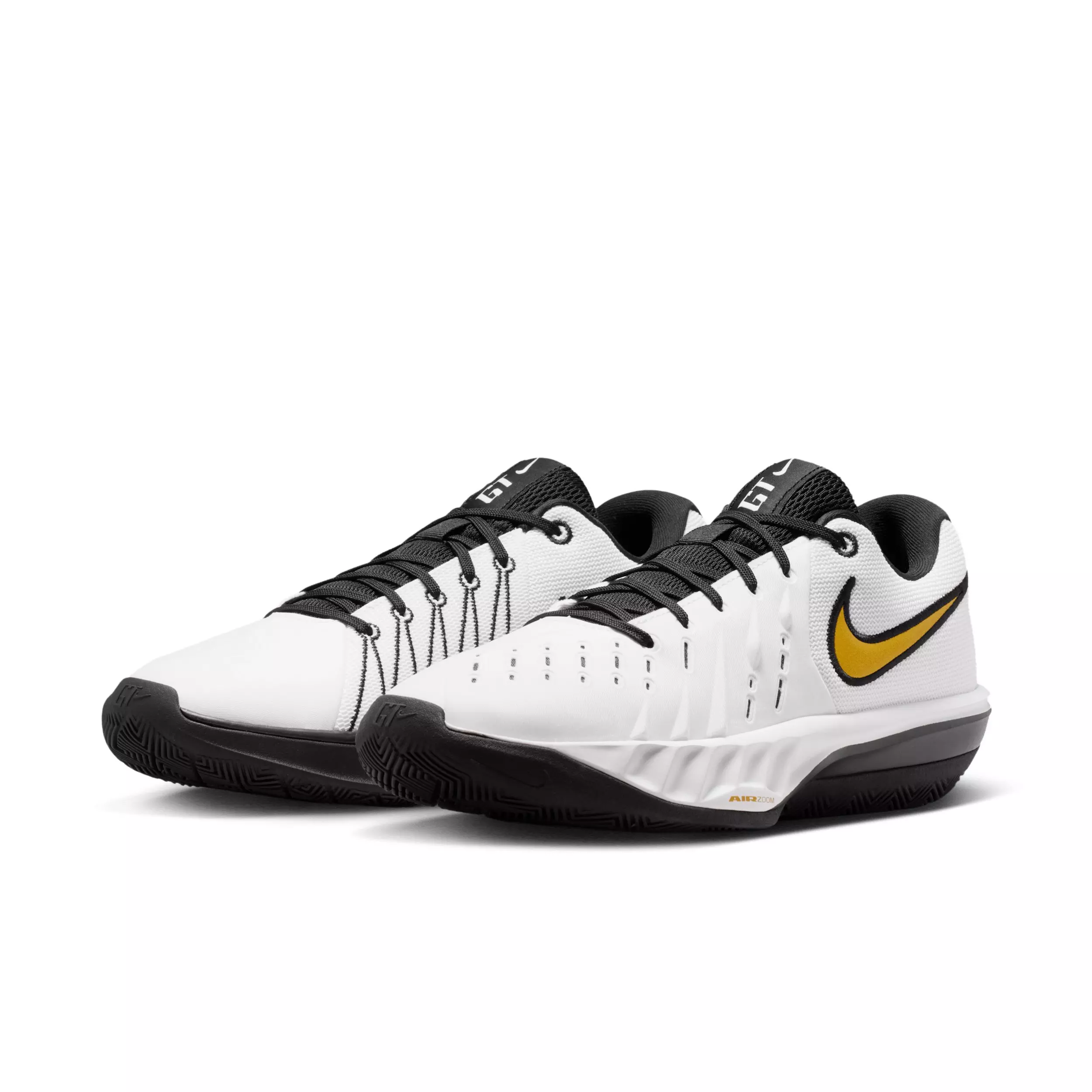 Nike G.T. Cut Academy 2 "White/Black/Metallic Gold" Men's Basketball Shoe - WHITE/BLACK/GOLD