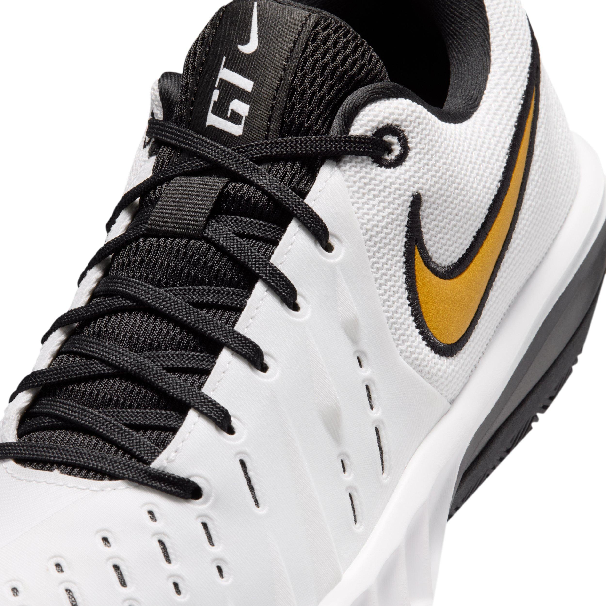 Nike G.T. Cut Academy 2 "White/Black/Metallic Gold" Men's Basketball Shoe - WHITE/BLACK/GOLD Thumbnail View 7