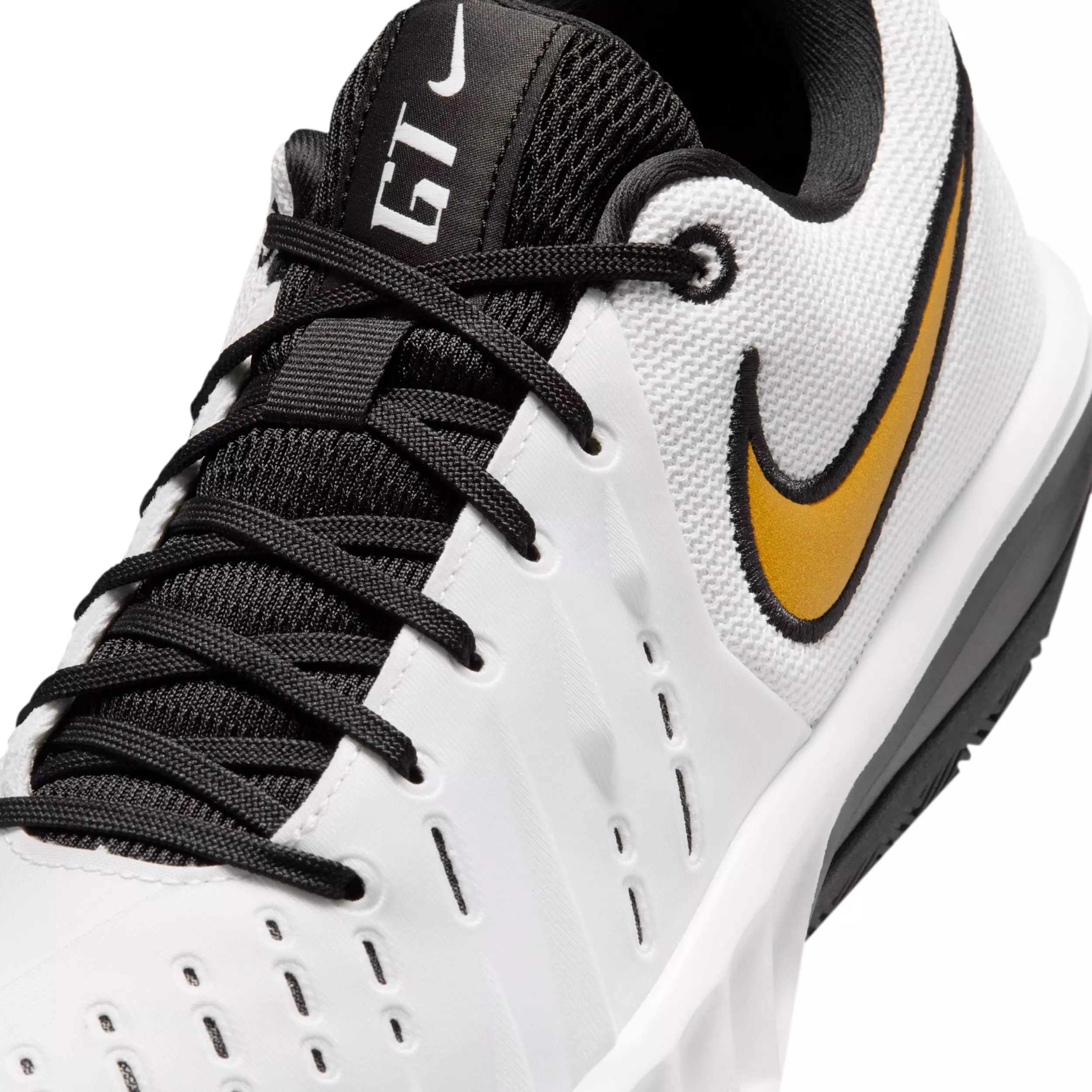 Nike G.T. Cut Academy 2 "White/Black/Metallic Gold" Men's Basketball Shoe - WHITE/BLACK/GOLD