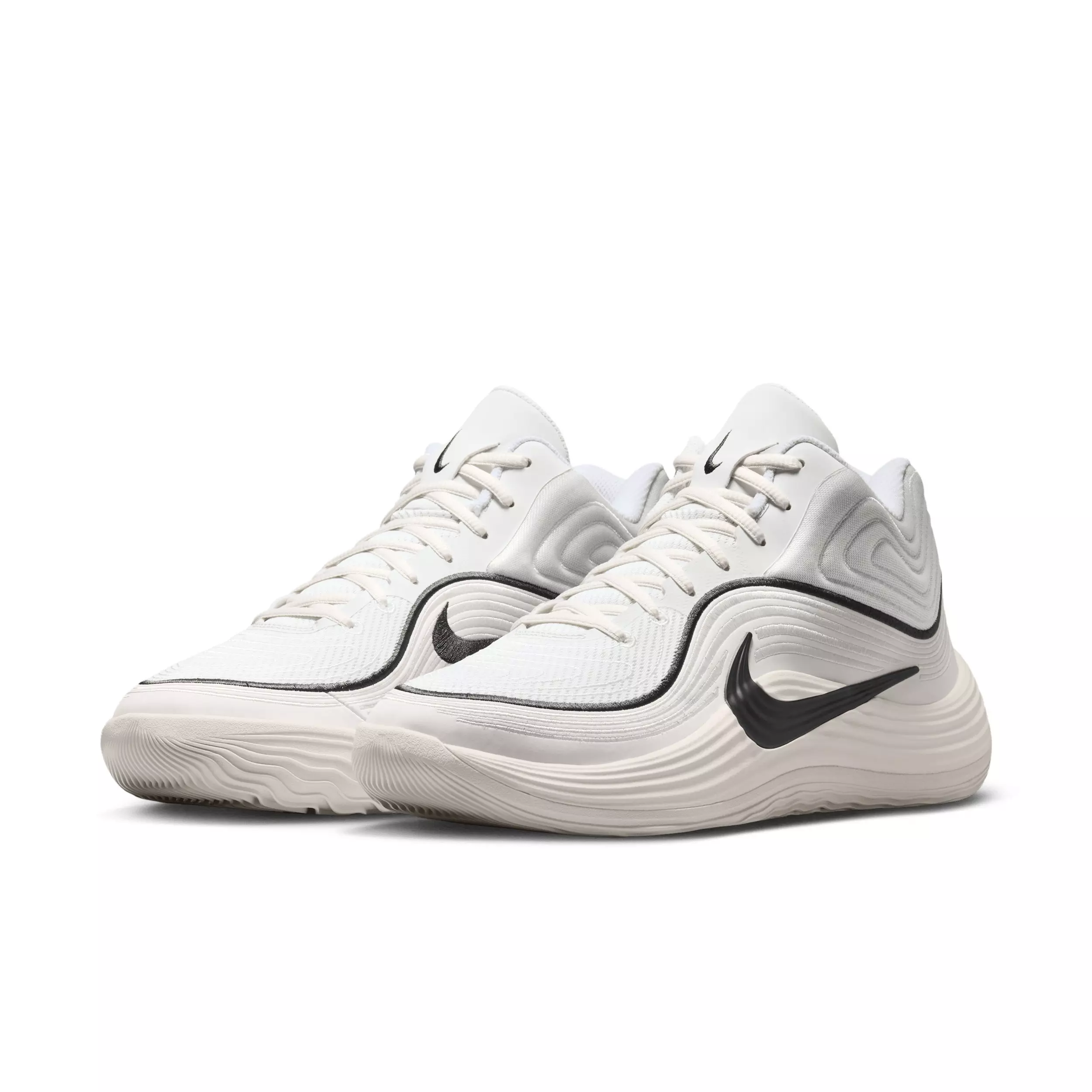 Nike Precision 8 MID "Phantom/Summit White/Off Noir/Off Noir" Men's Basketball Shoe - PHANTOM/WHITE/OFF NOIR/OFF NOIR