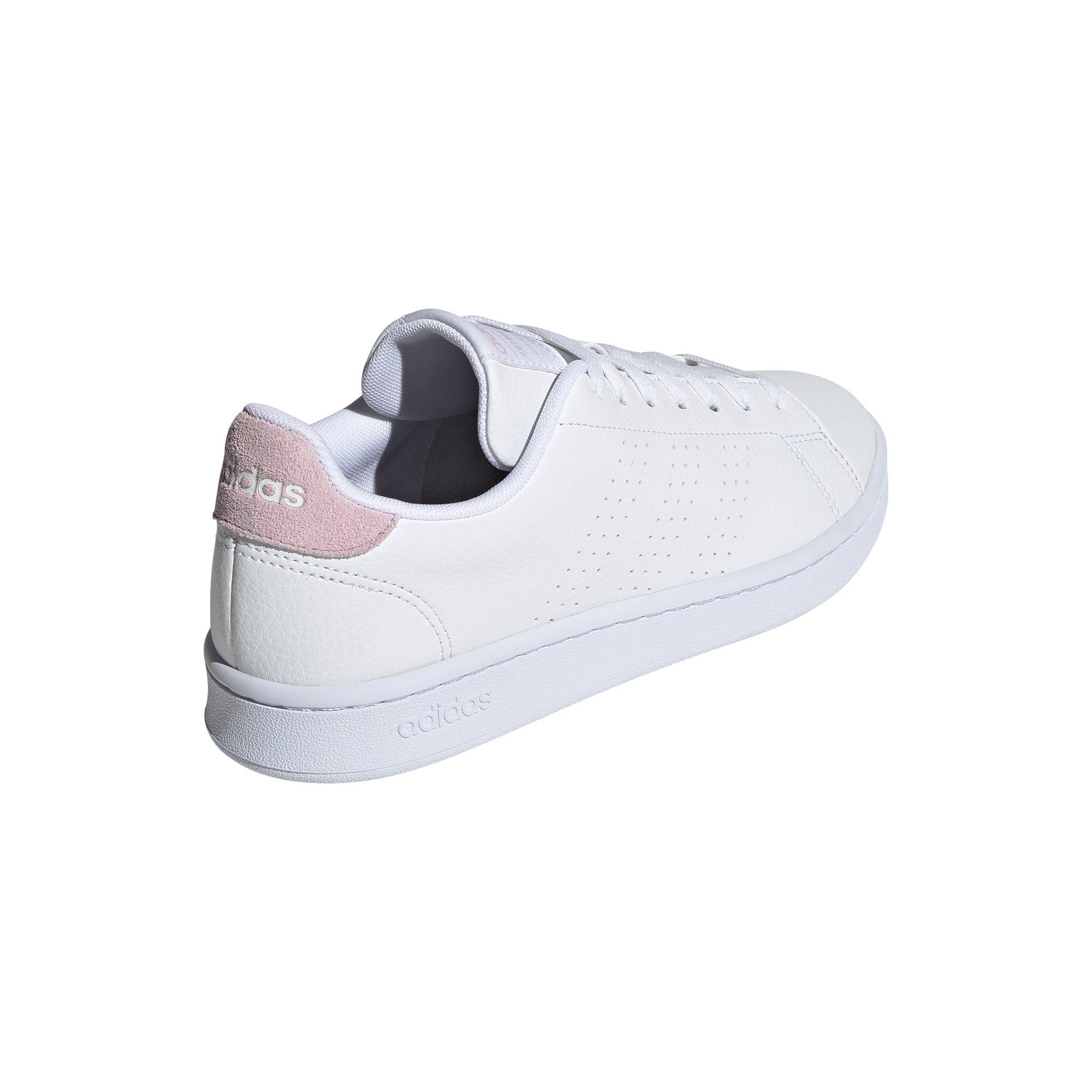 White adidas with pink sale