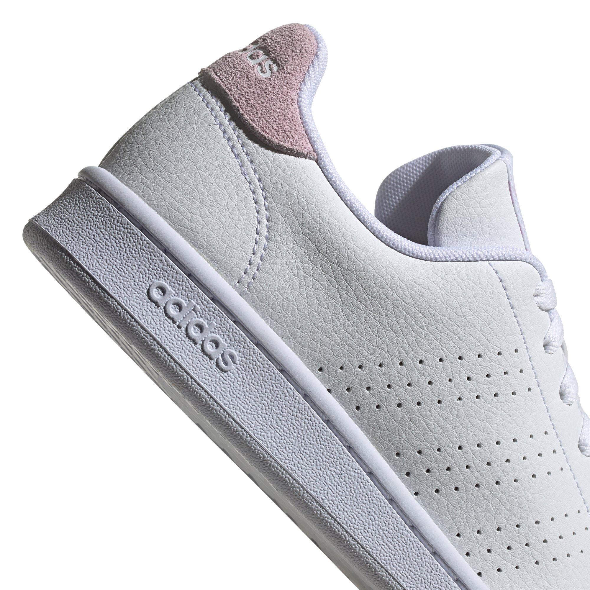 adidas Advantage "Ftwr White/Aero Pink S18" Women's Shoe - WHITE Thumbnail View 8