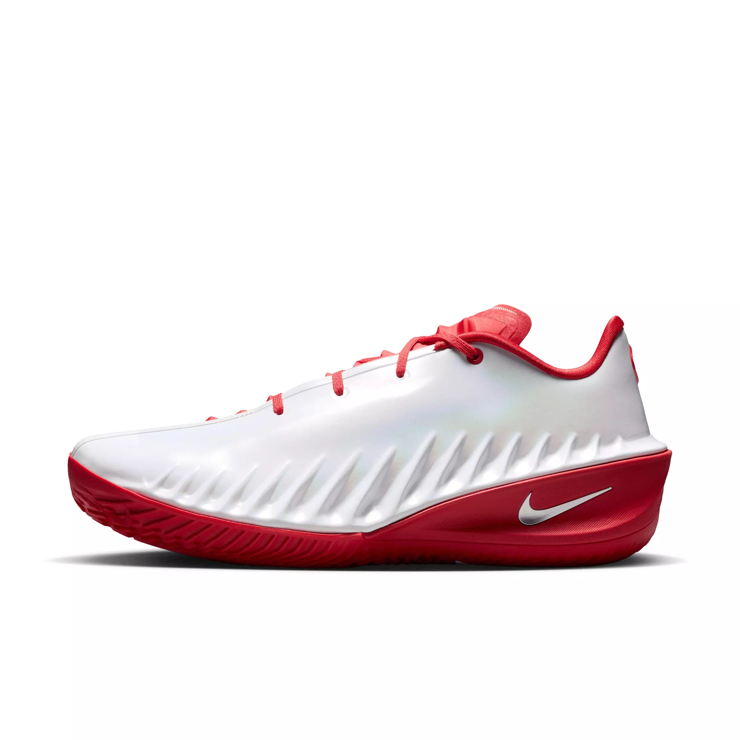 Nike G.T. Cut 4 "White/University Red/Metallic Silver" Men's Basketball Shoe - WHITE/RED/SILVER