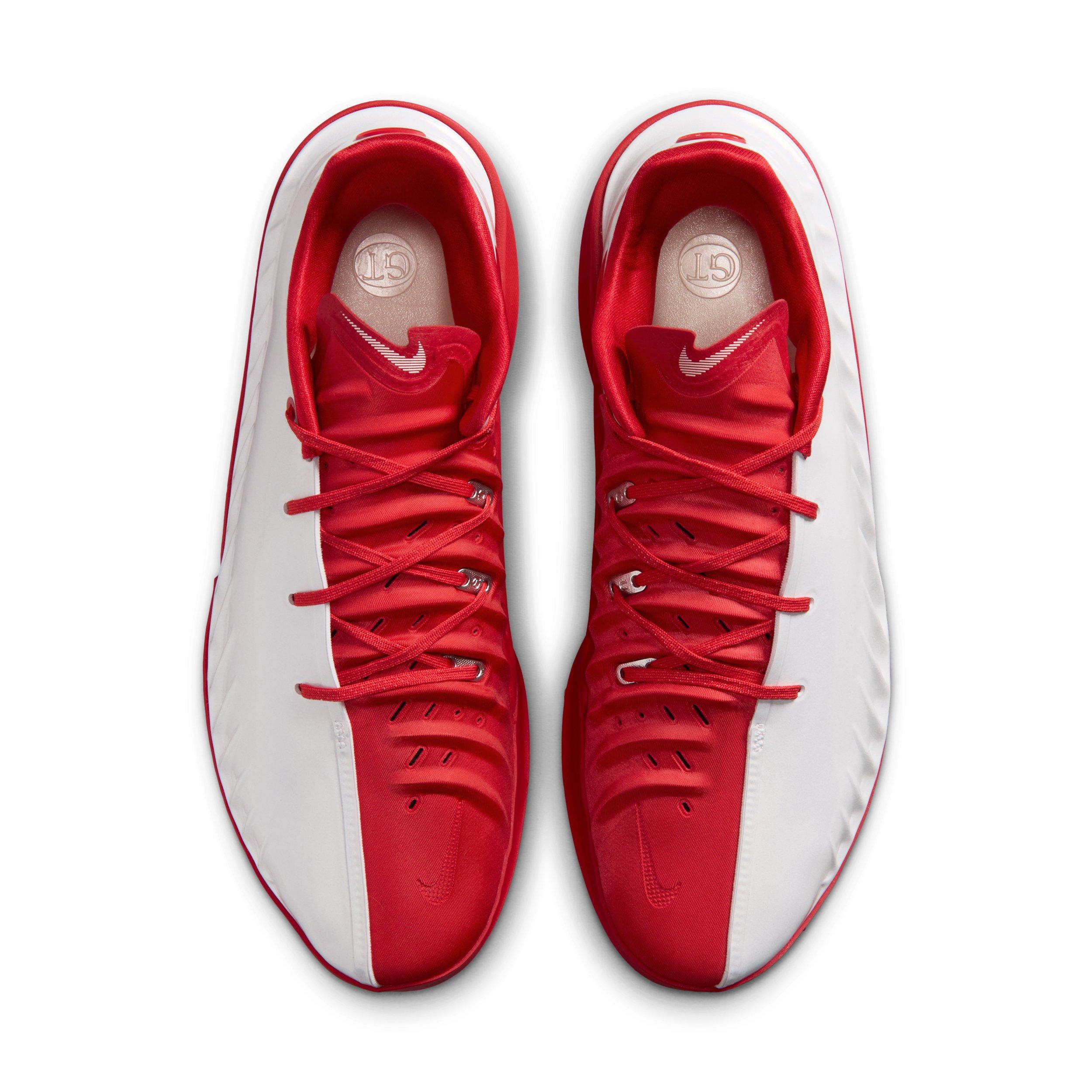 Nike G.T. Cut 4 "White/University Red/Metallic Silver" Men's Basketball Shoe - WHITE/RED/SILVER Thumbnail View 4
