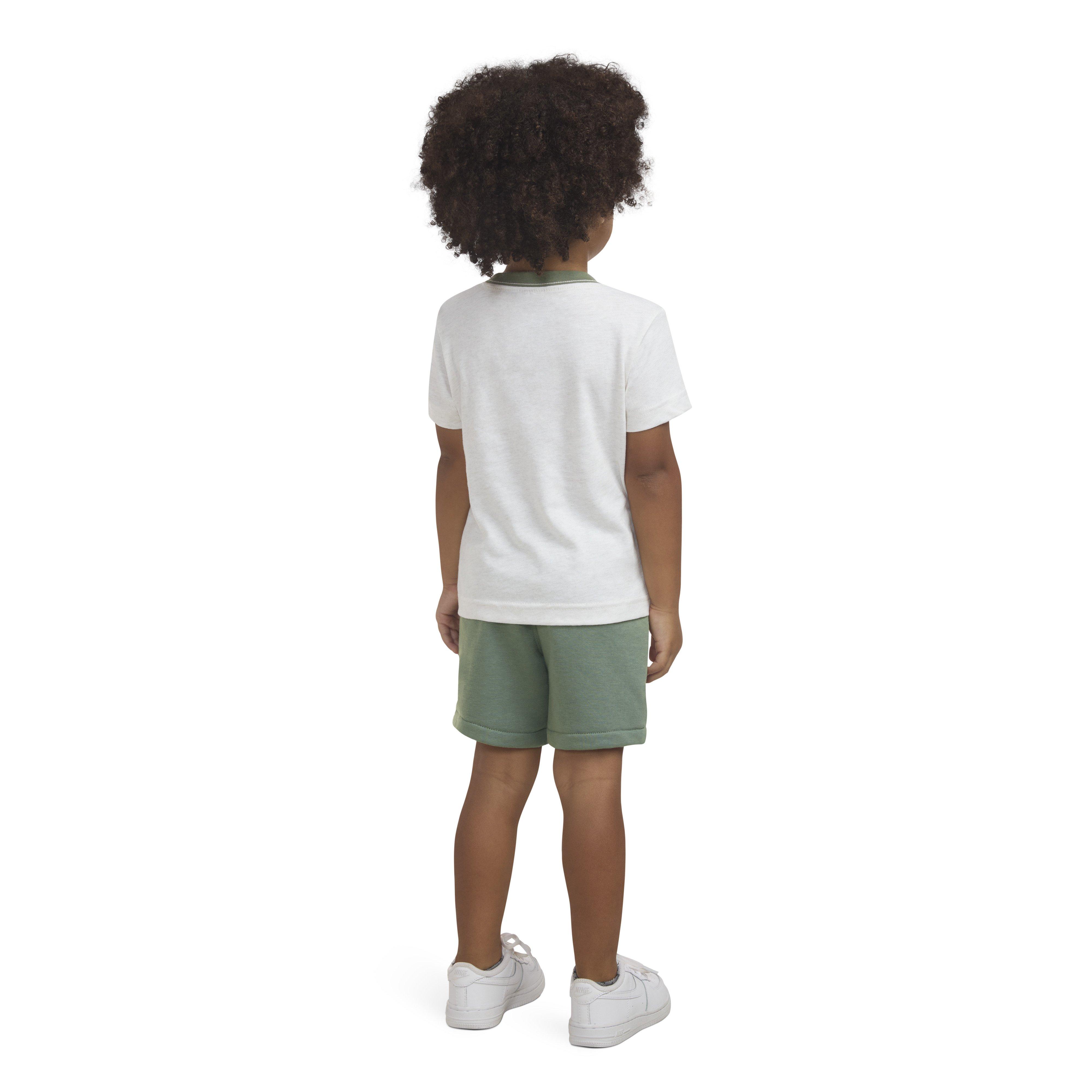 Levi's Chest Stripe Logo Toddler Boys' Cream/Green Sort Set