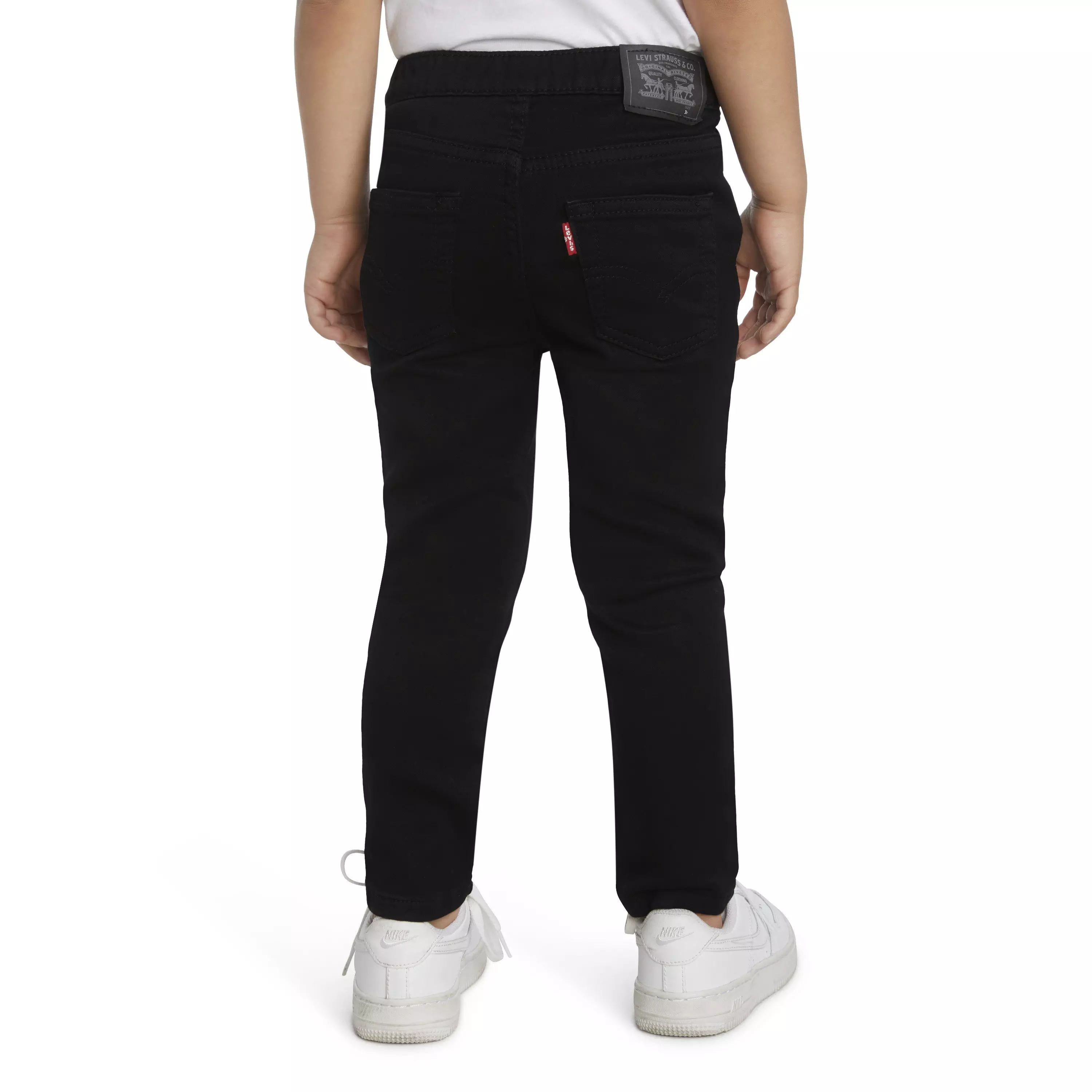 Levi's Toddler Boys' Skinny Fit Black Wash Pull On Jeans - BLACK