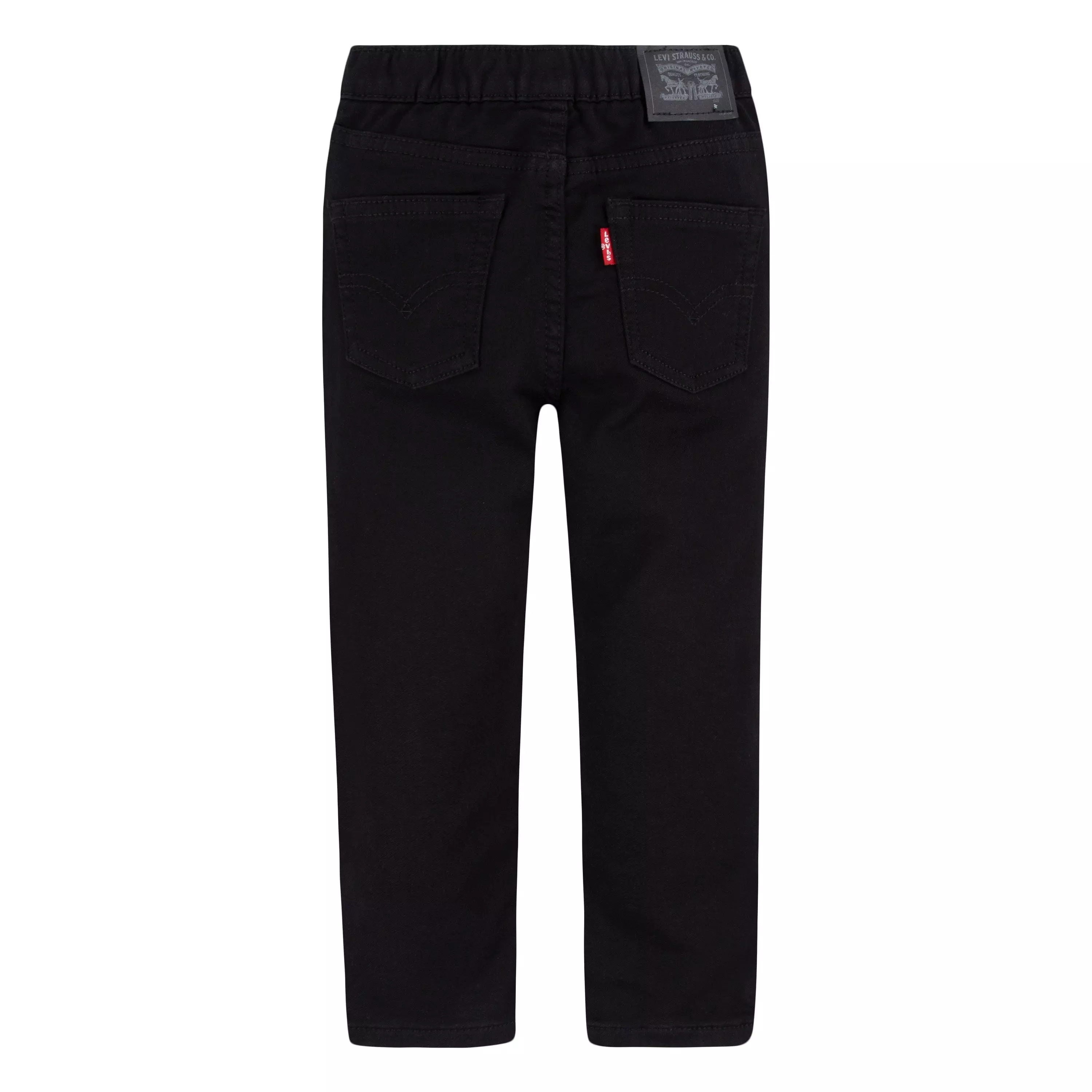 Levi's Toddler Boys' Skinny Fit Black Wash Pull On Jeans - BLACK