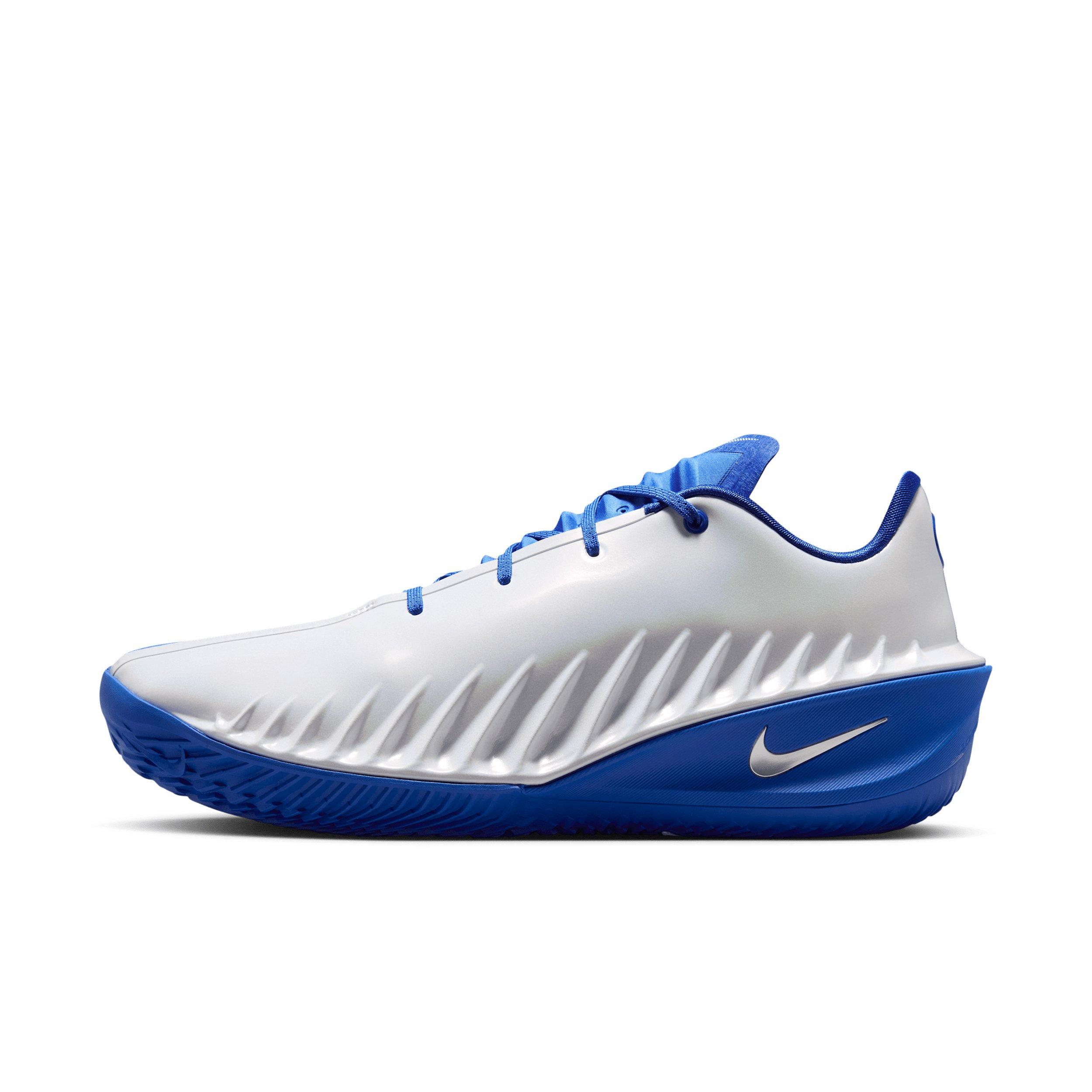 Nike G.T. Cut 4 "White/Game Royal/Metallic Silver" Men's Basketball Shoe - WHITE/ROYAL/SILVER Thumbnail View 2